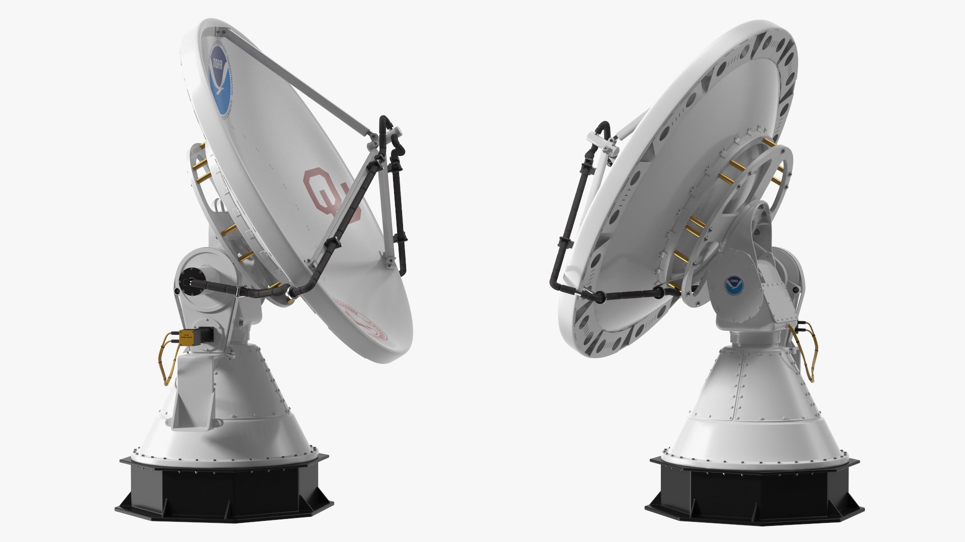 3D model NOAA NOXP Mobile Polarimetric Radar