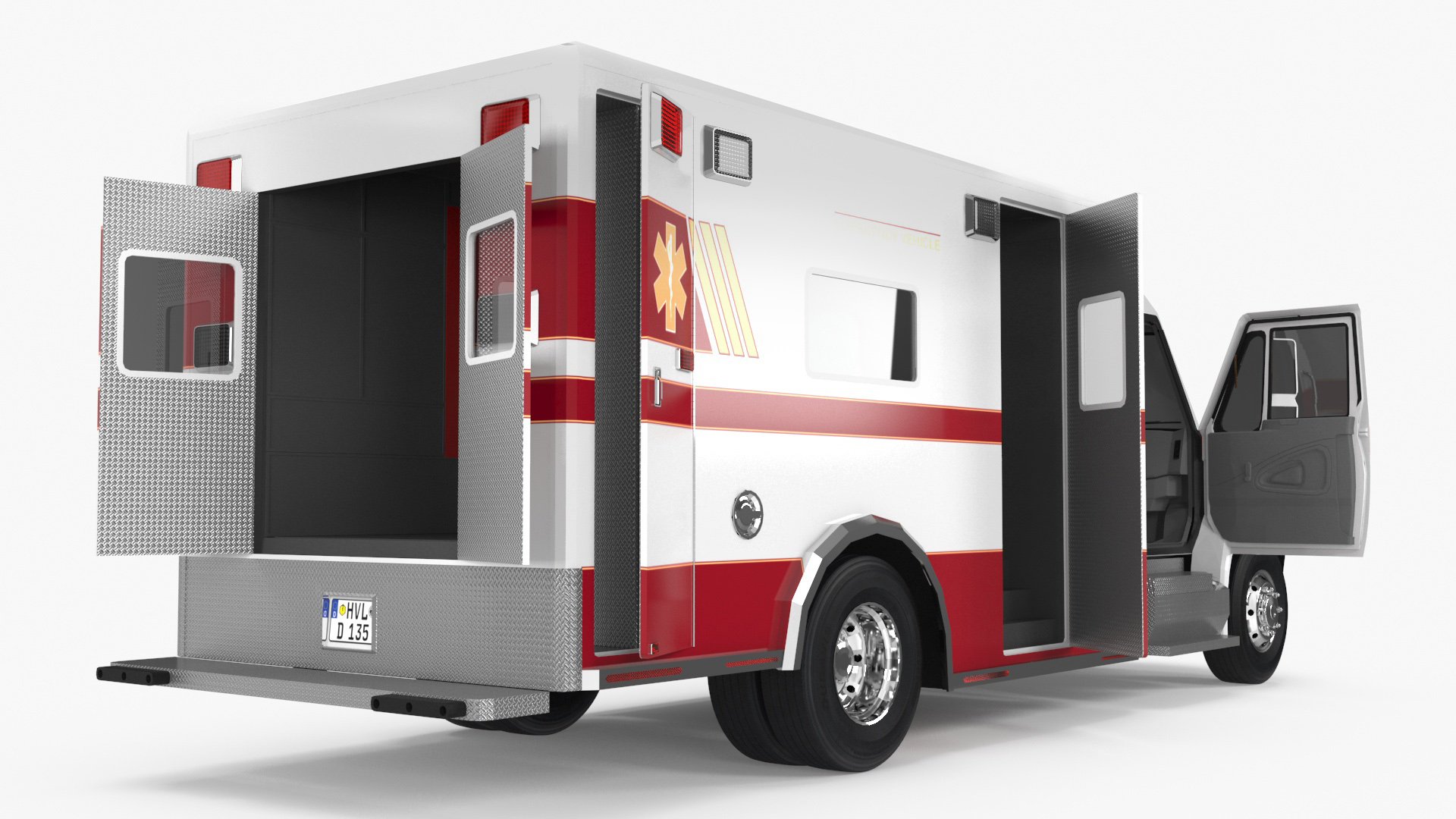 3D model Ambulance Truck