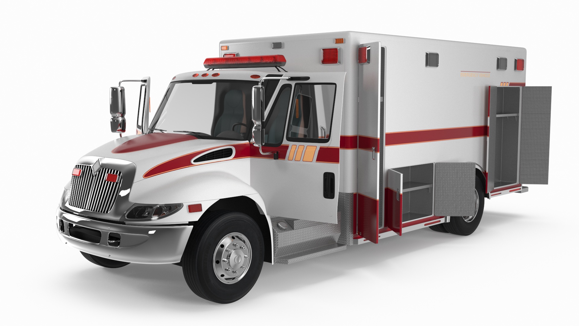 3D model Ambulance Truck