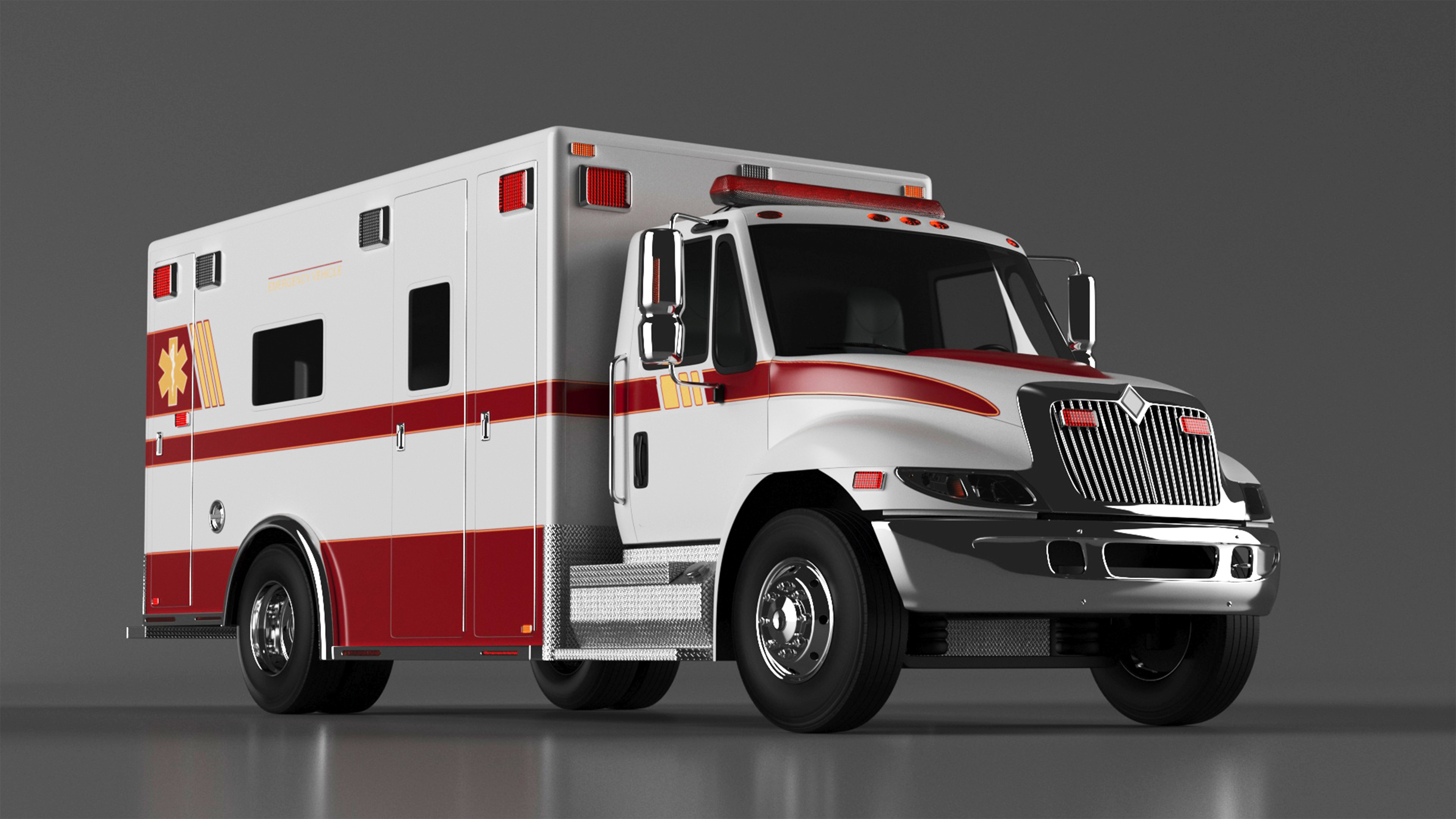 3D model Ambulance Truck