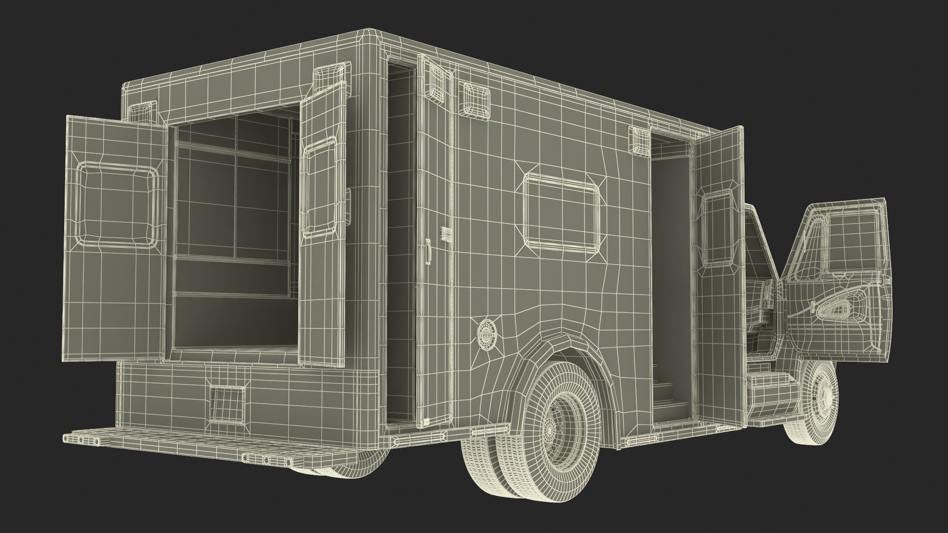 3D model Ambulance Truck