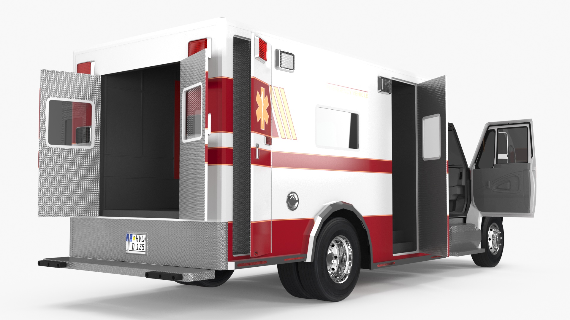 3D model Ambulance Truck