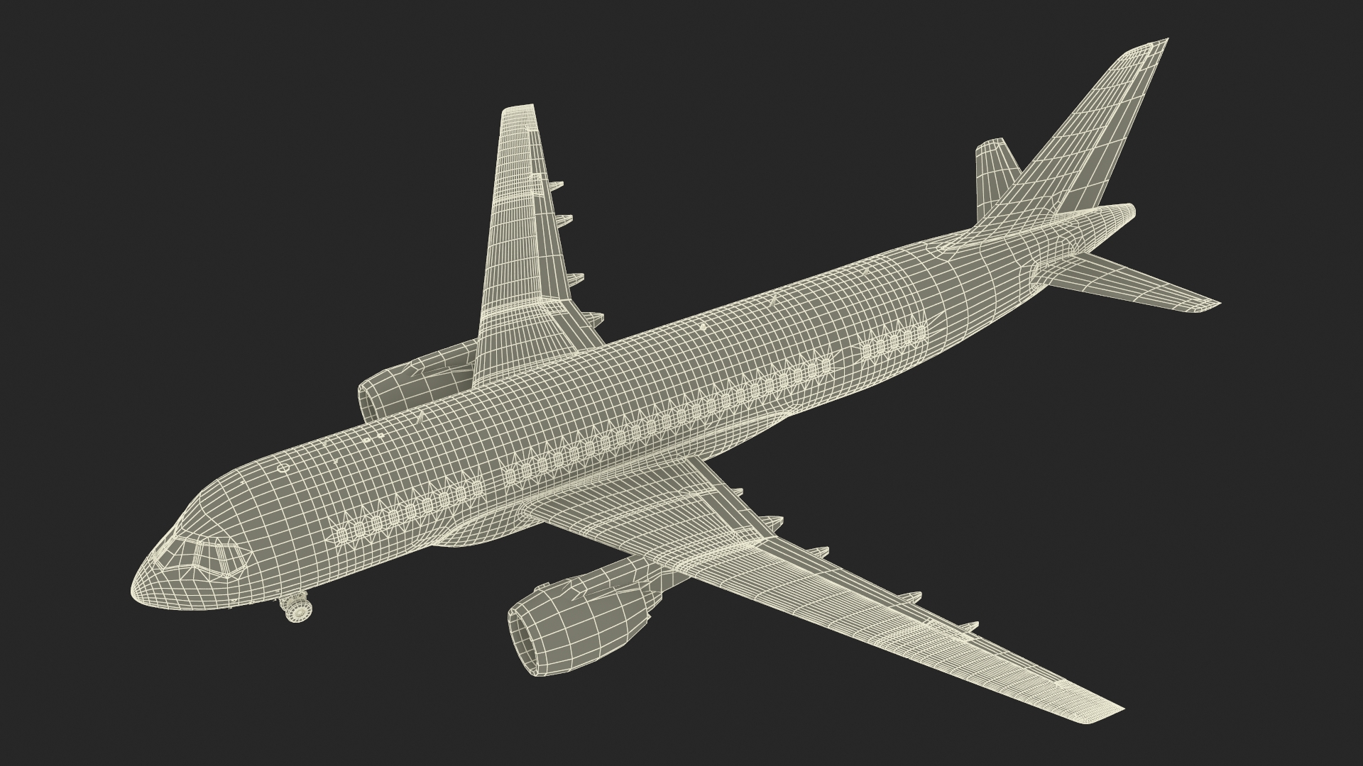 Narrow Body Airliner Rigged 3D