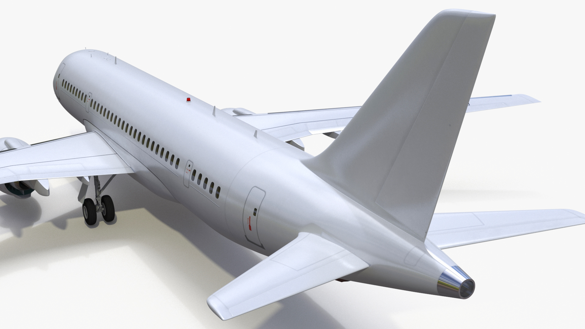 Narrow Body Airliner Rigged 3D