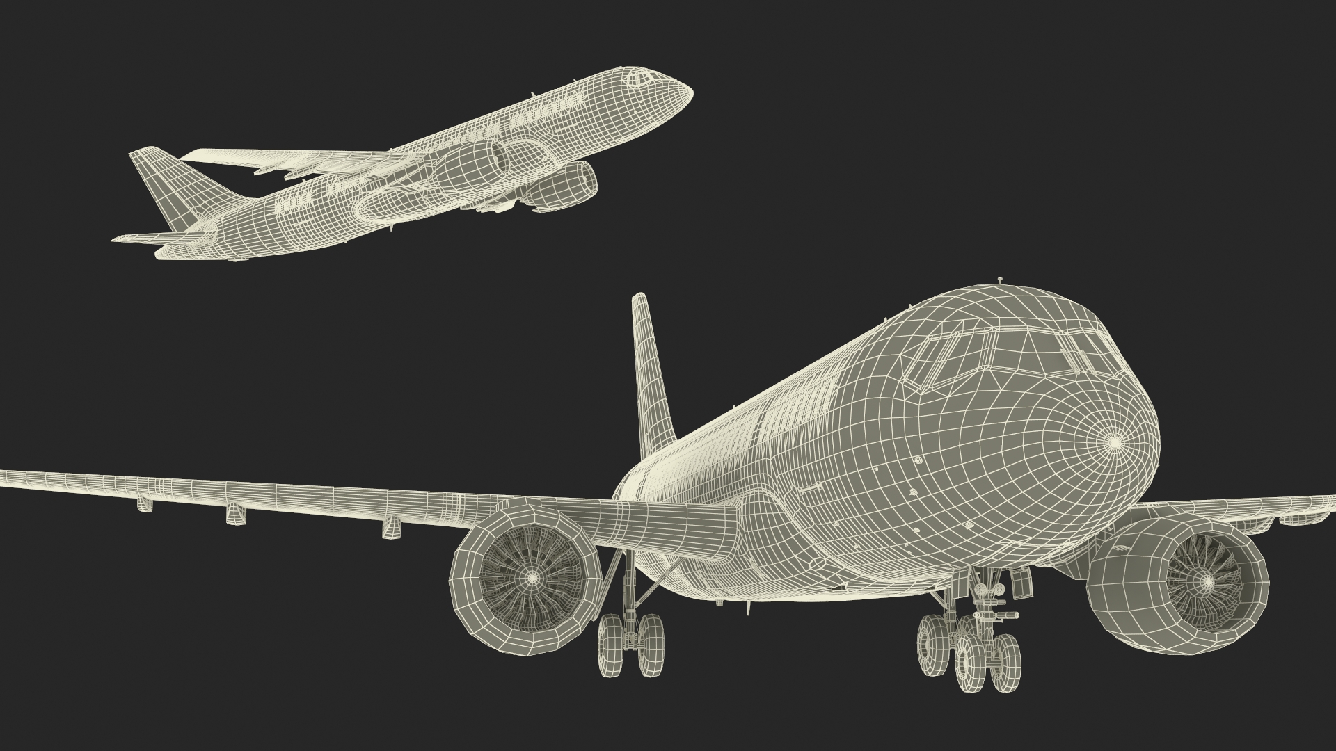 Narrow Body Airliner Rigged 3D