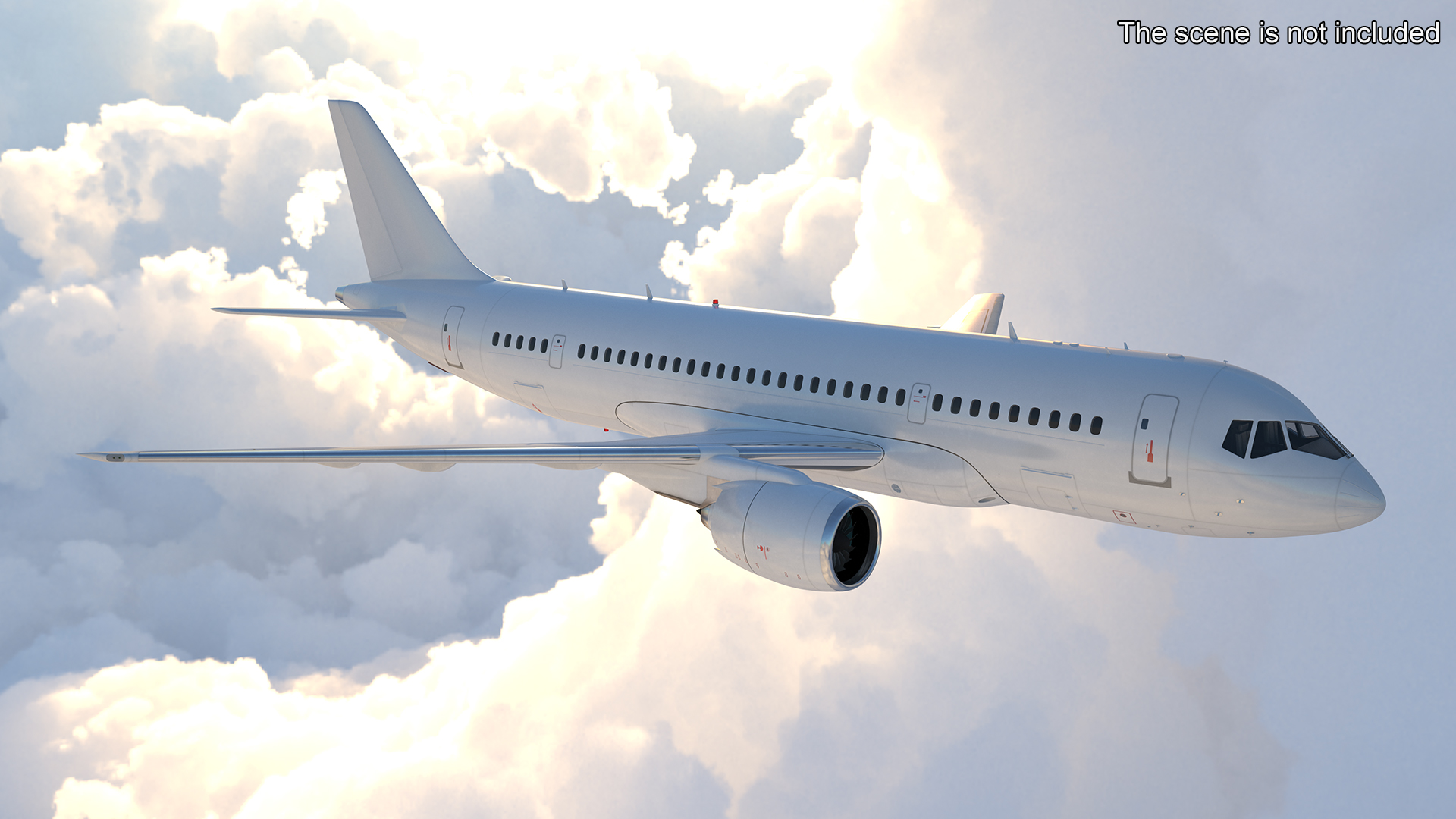 Narrow Body Airliner Rigged 3D