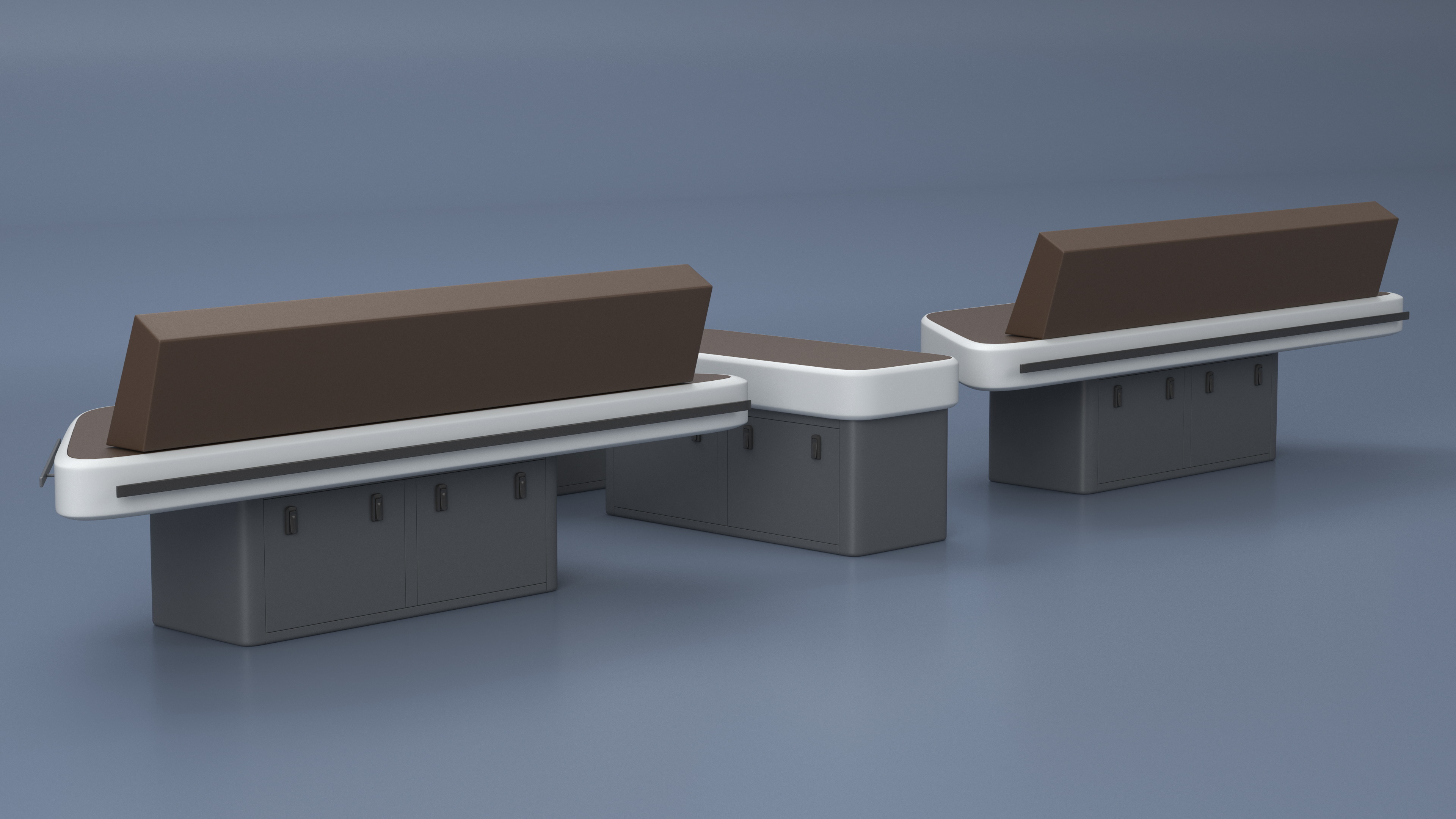 3D Ship Bridge Tables model