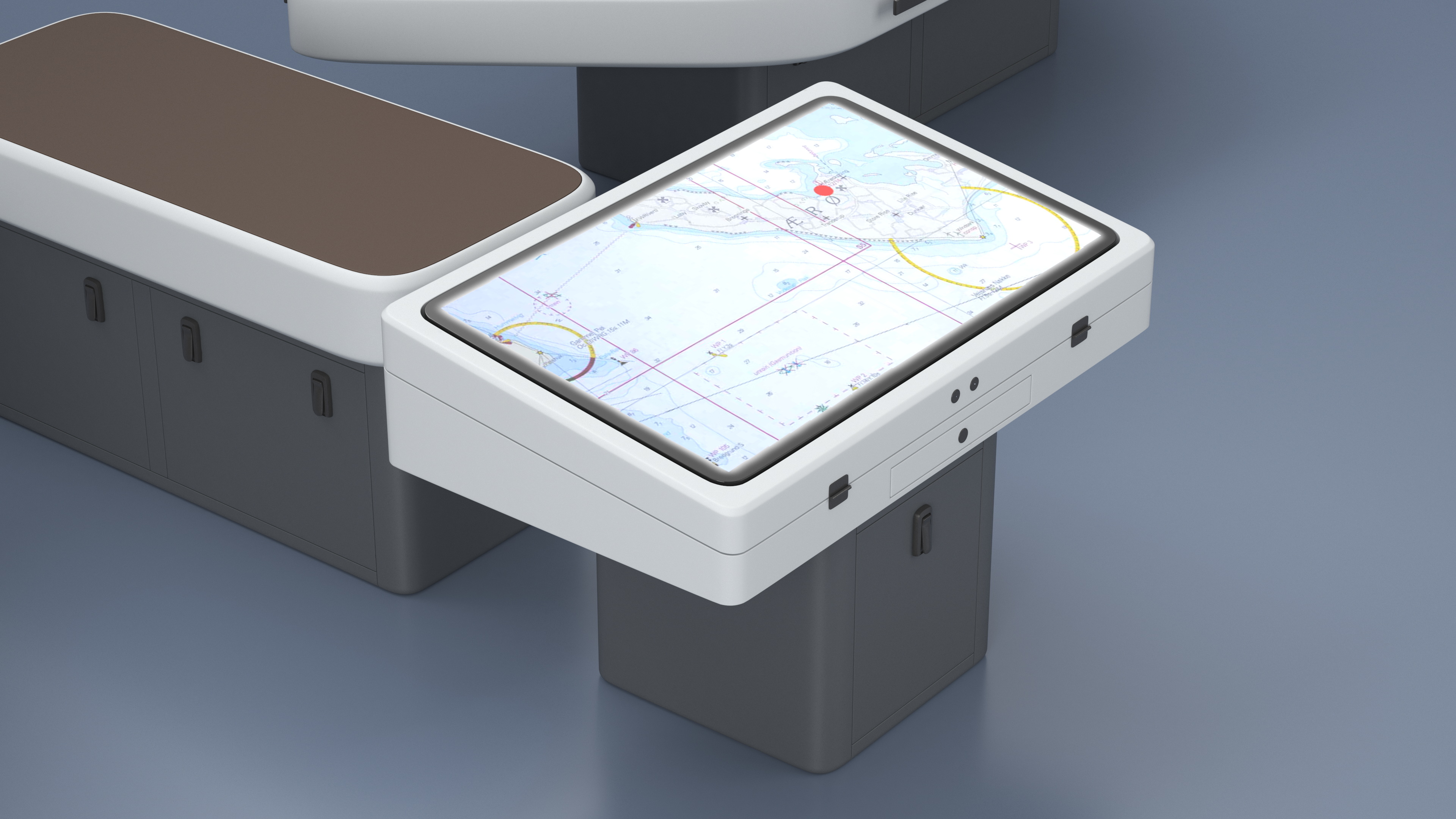 3D Ship Bridge Tables model