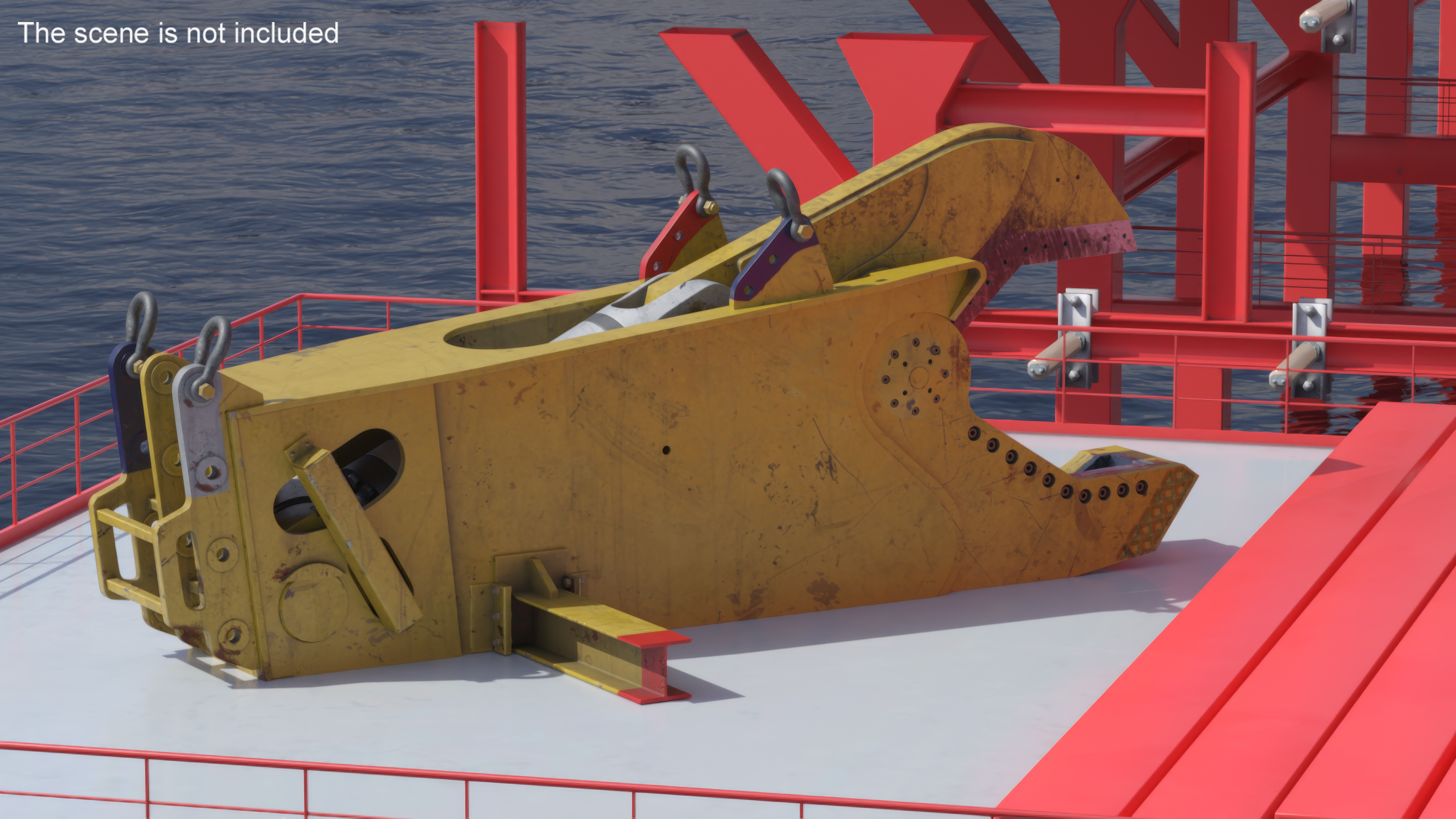 3D model Offshore Hydraulic Pipe Cutter Used