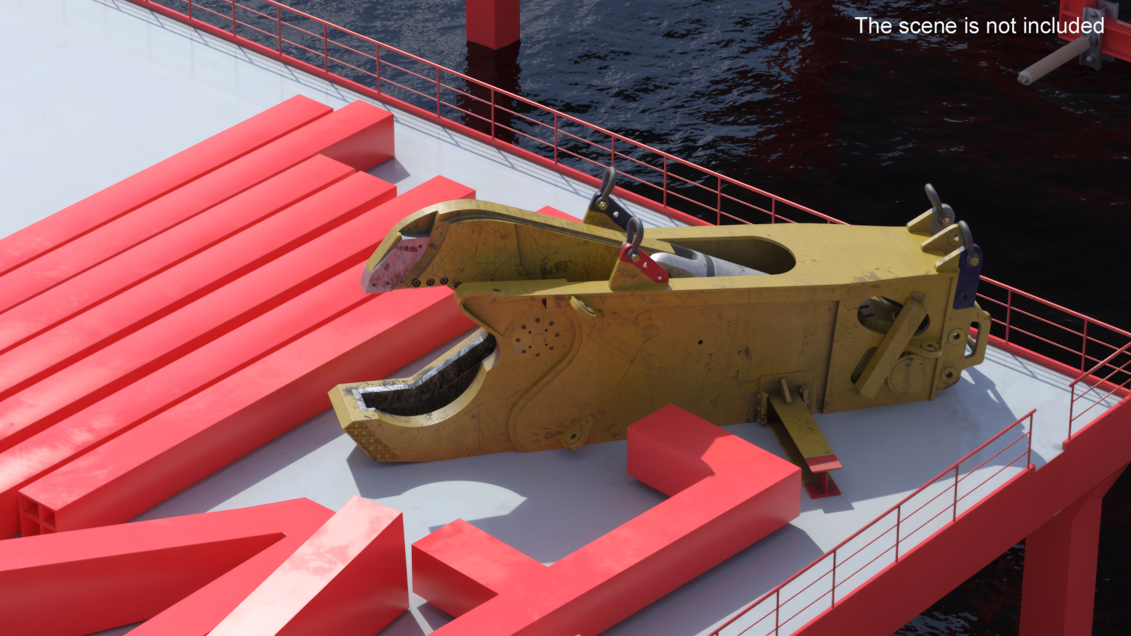 3D model Offshore Hydraulic Pipe Cutter Used