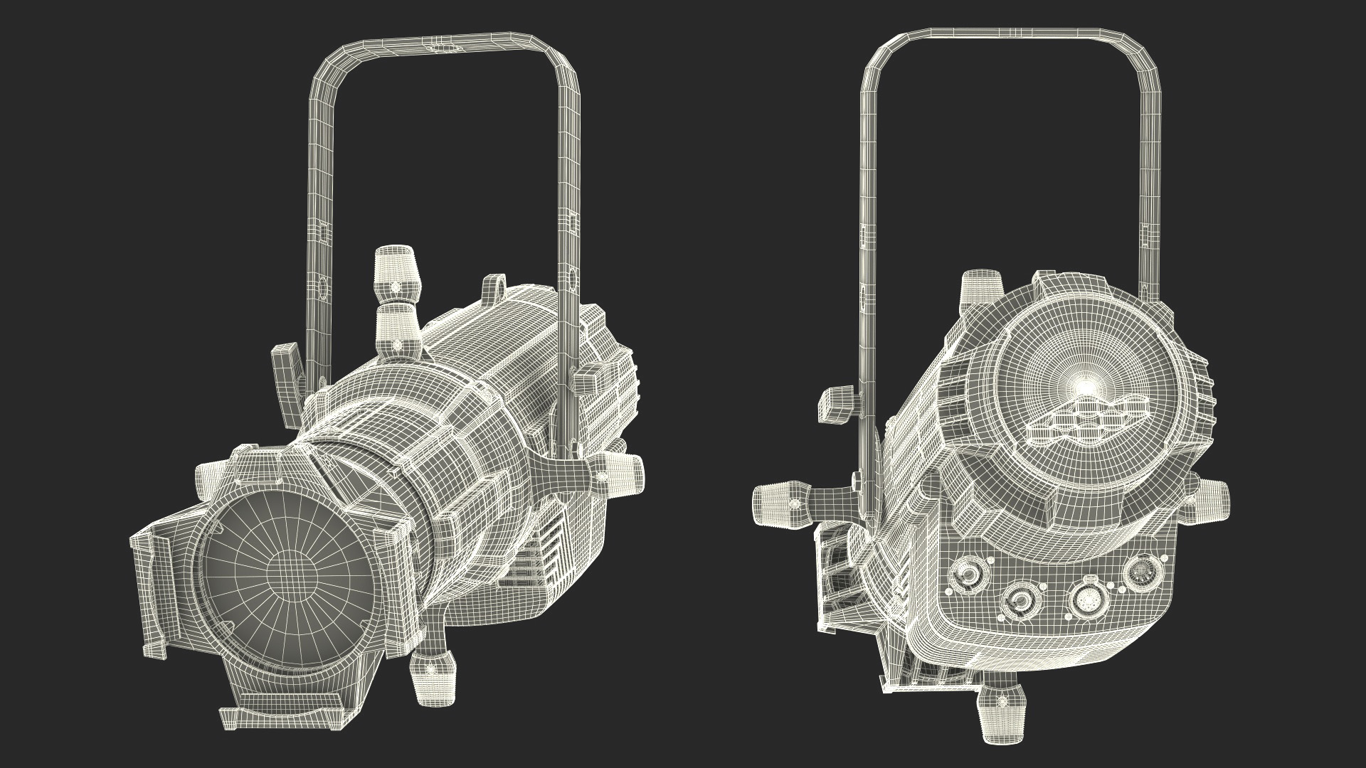 3D Stage Spotlight Fixture model