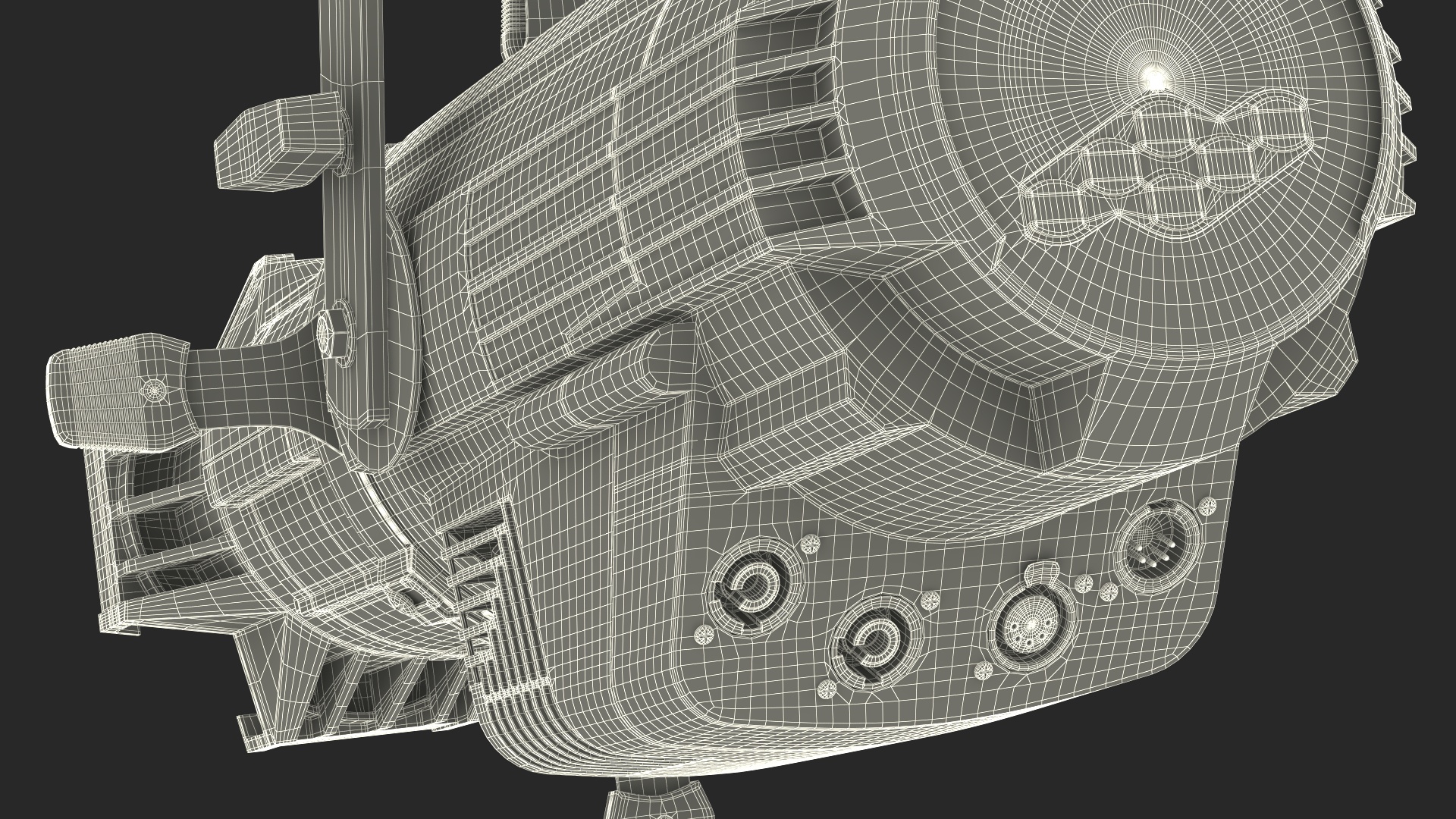 3D Stage Spotlight Fixture model