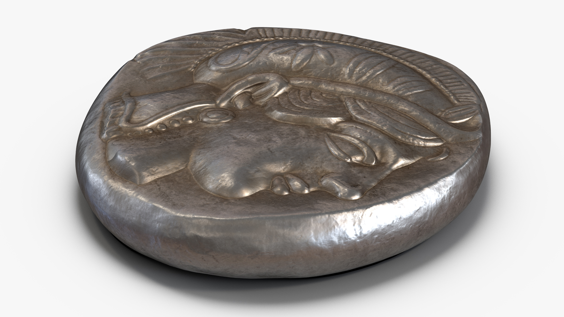 3D Tetradrachm Athens Ancient Coin