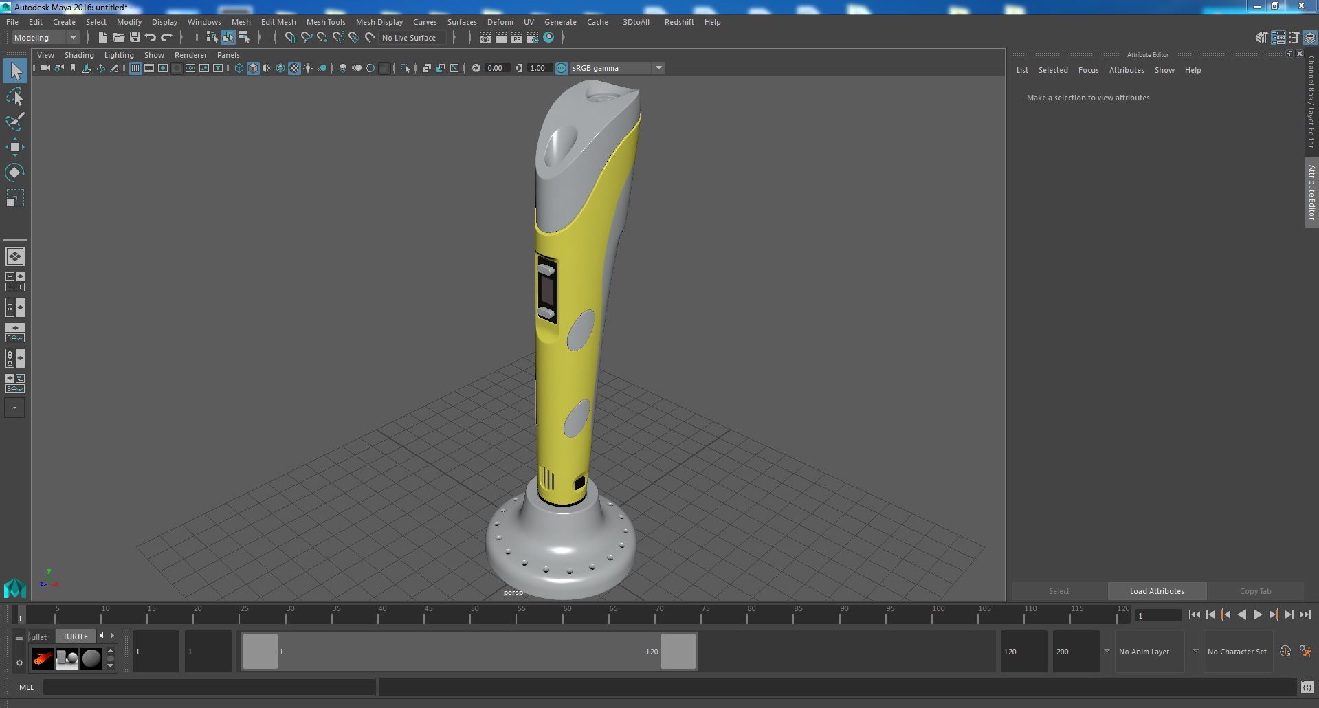 3D 3D Printer Pen Yellow