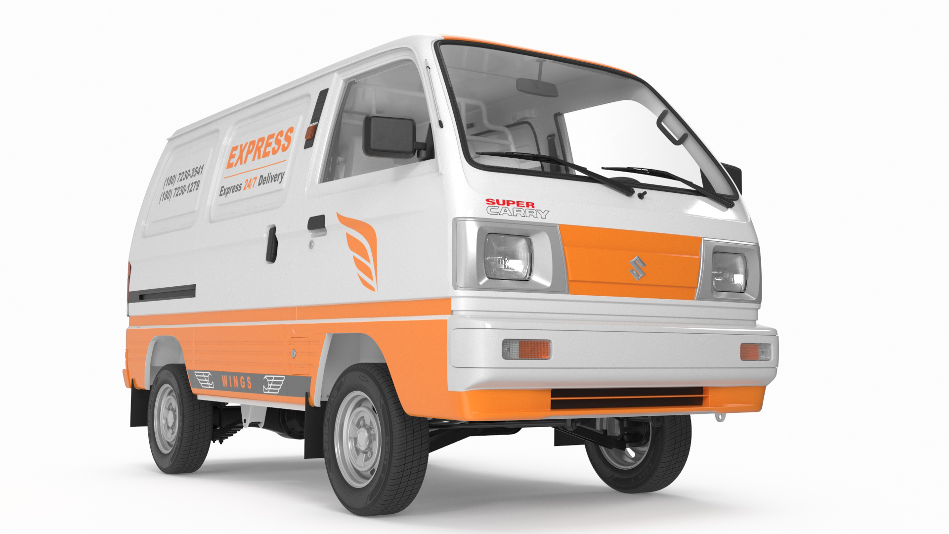 Suzuki Super Carry Express Delivery Van 3D model