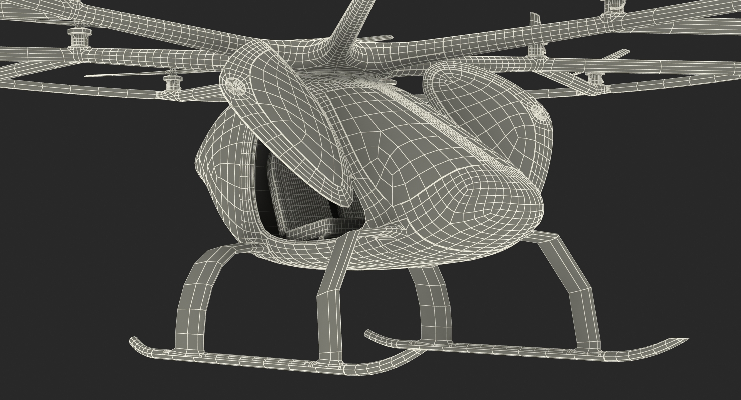 Autonomous Air Taxi in Dubai Volocopter 2X 3D