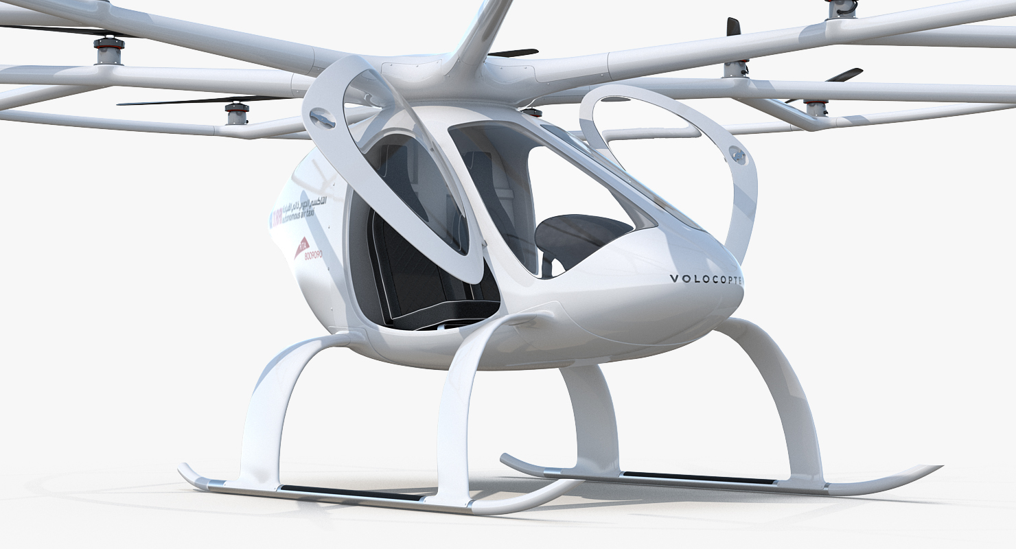 Autonomous Air Taxi in Dubai Volocopter 2X 3D