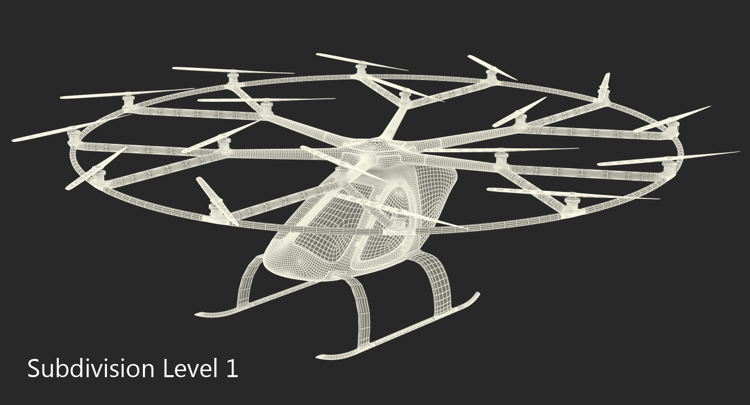 Autonomous Air Taxi in Dubai Volocopter 2X 3D