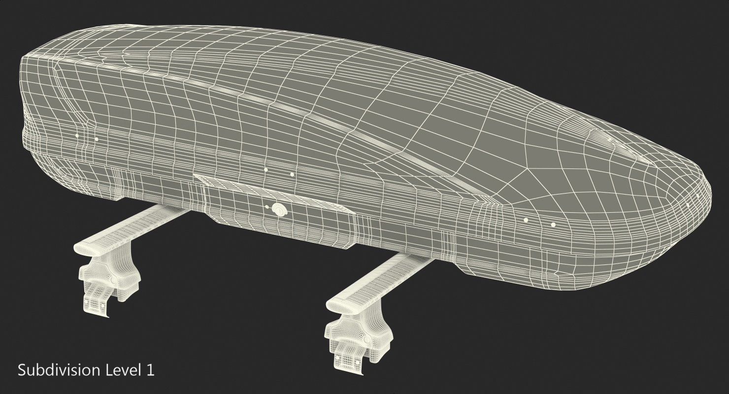 3D model Thule Car Roofbox with Wingbar