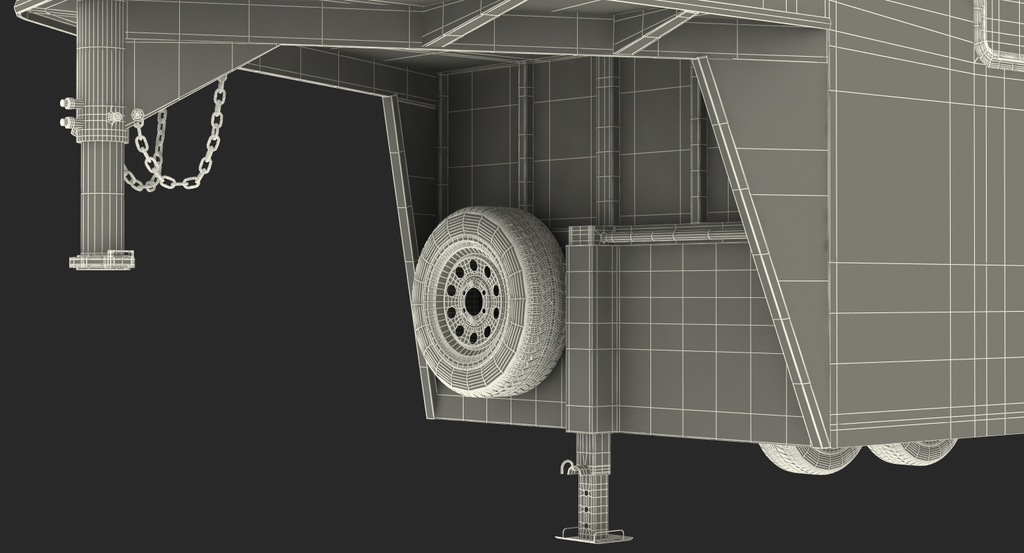 3D model Horse Trailer Rigged