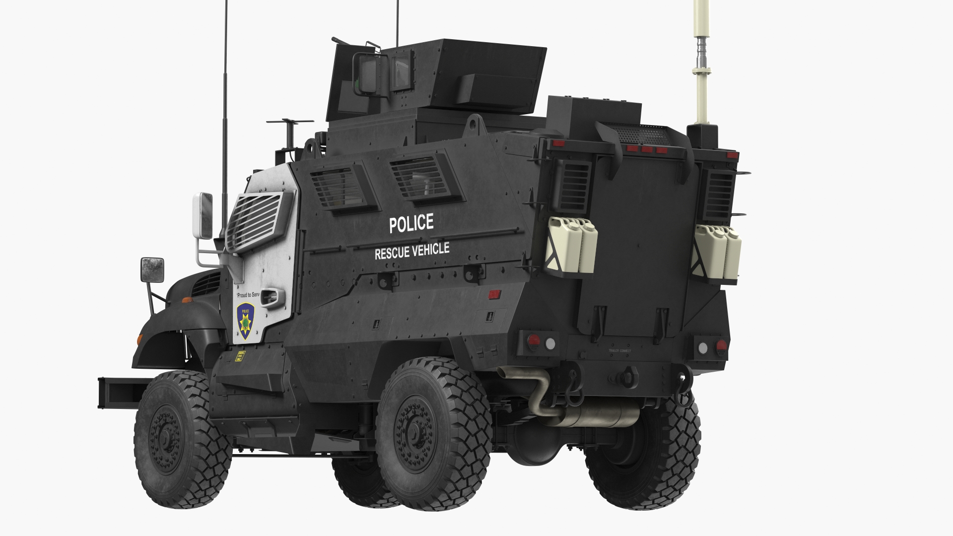 3D Police MRAP Vehicle International MaxxPro