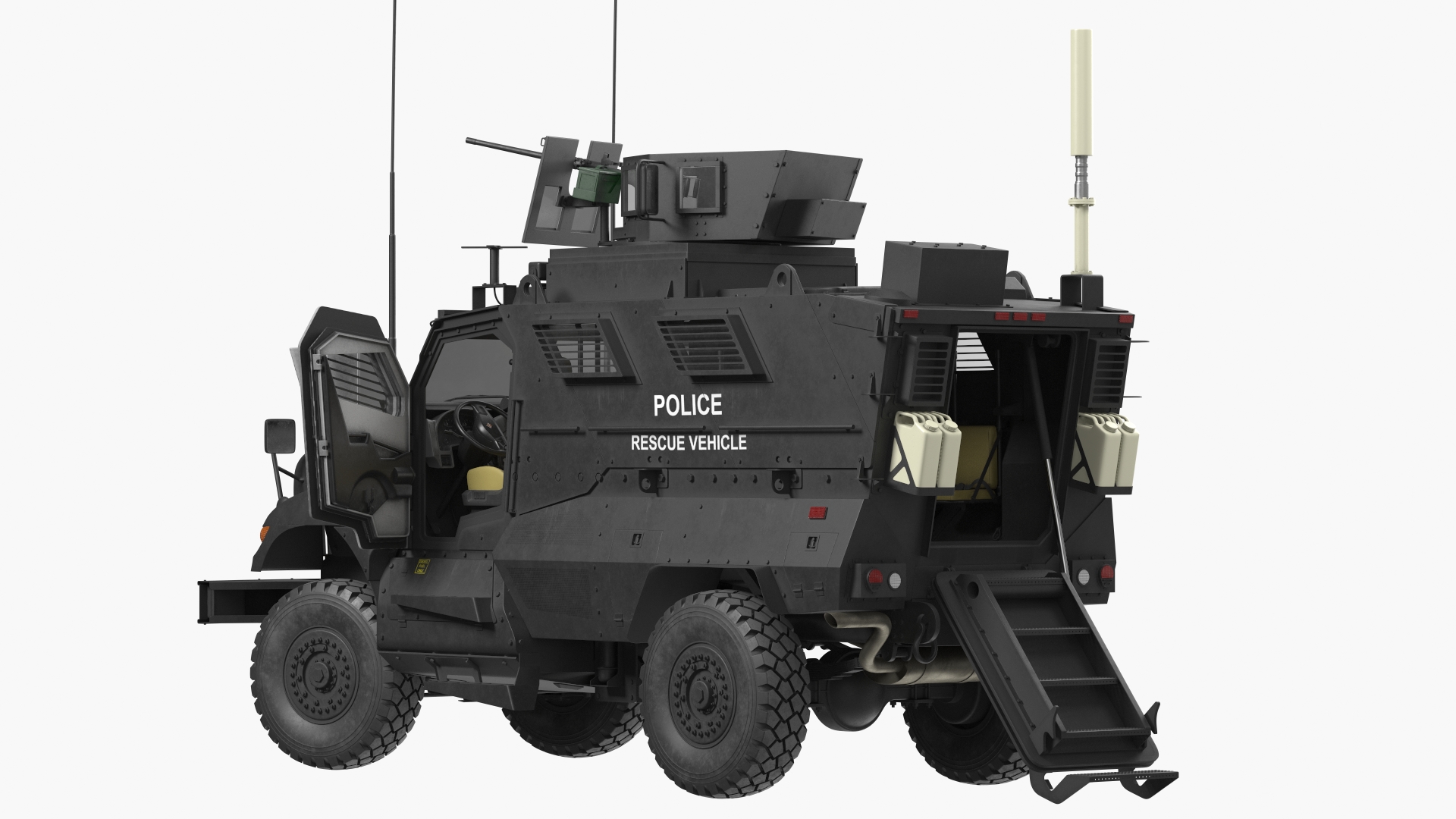 3D Police MRAP Vehicle International MaxxPro