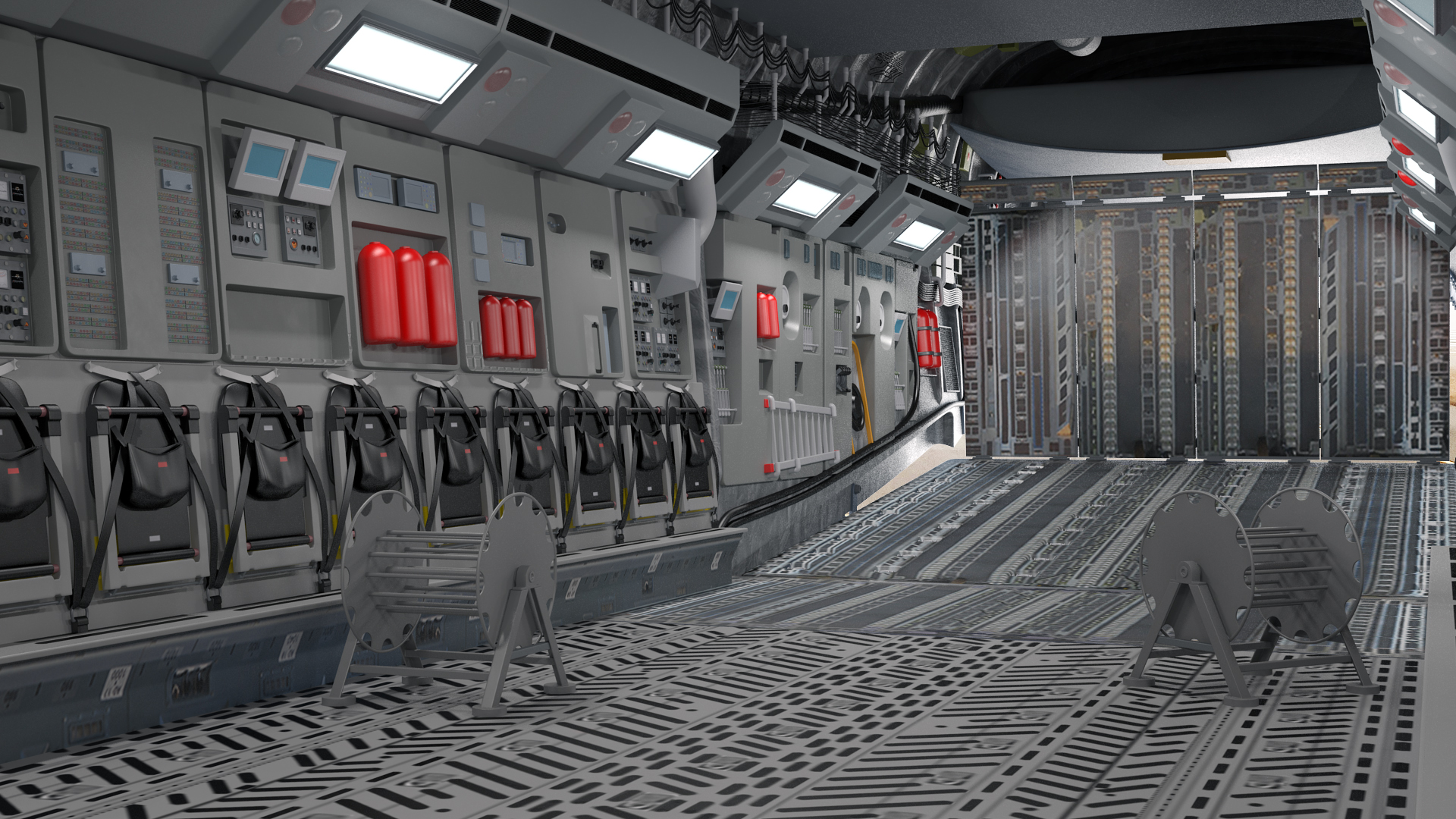 Boeing C17 Globemaster III Transport Aircraft Rigged 3D