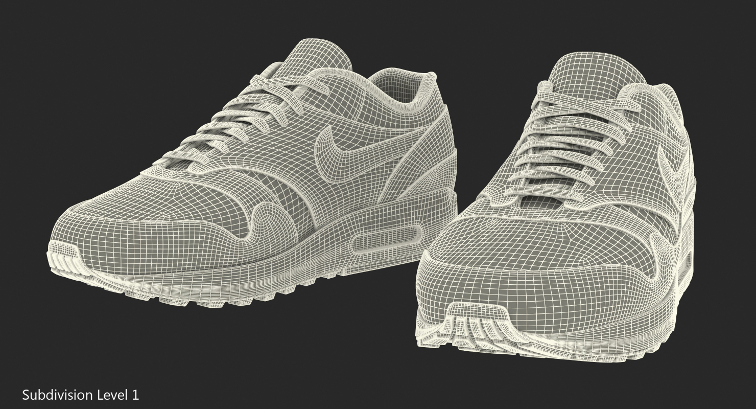 3D Nike Air Max Sneakers