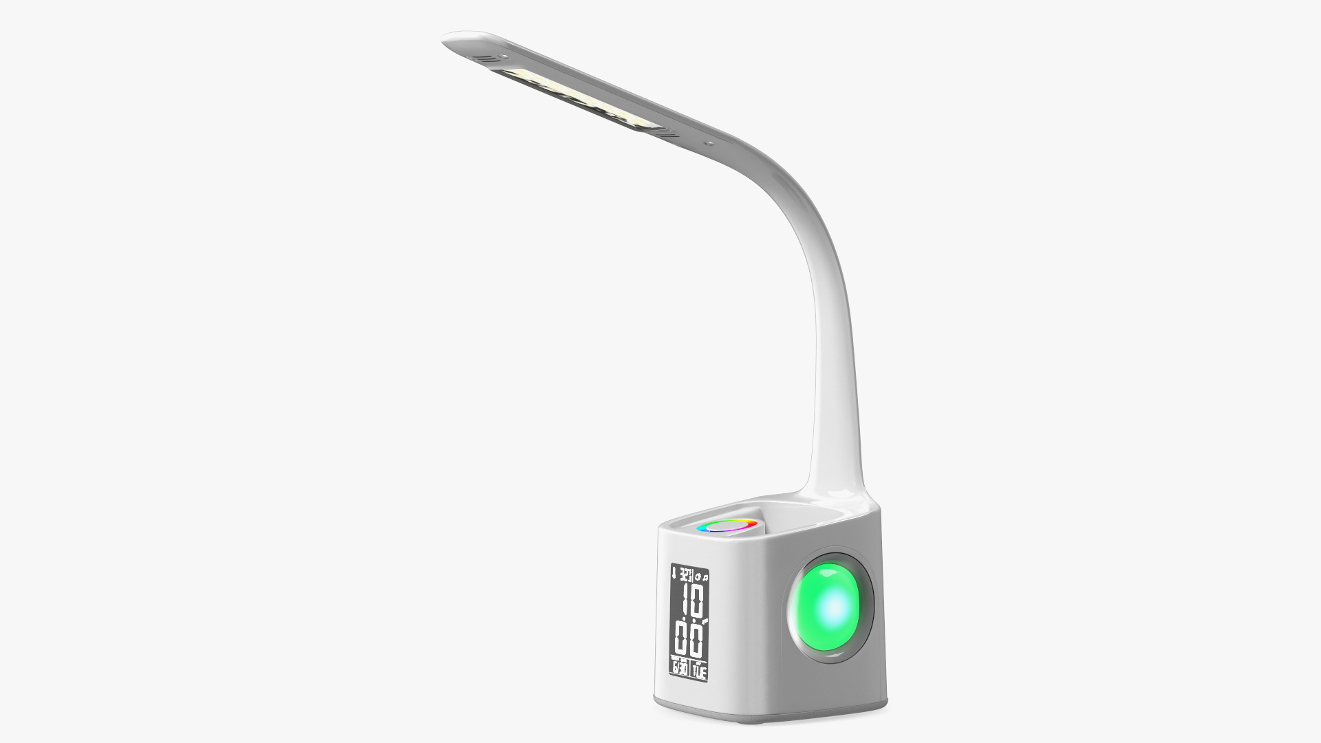 Study Lamp with Pen Holder White 3D