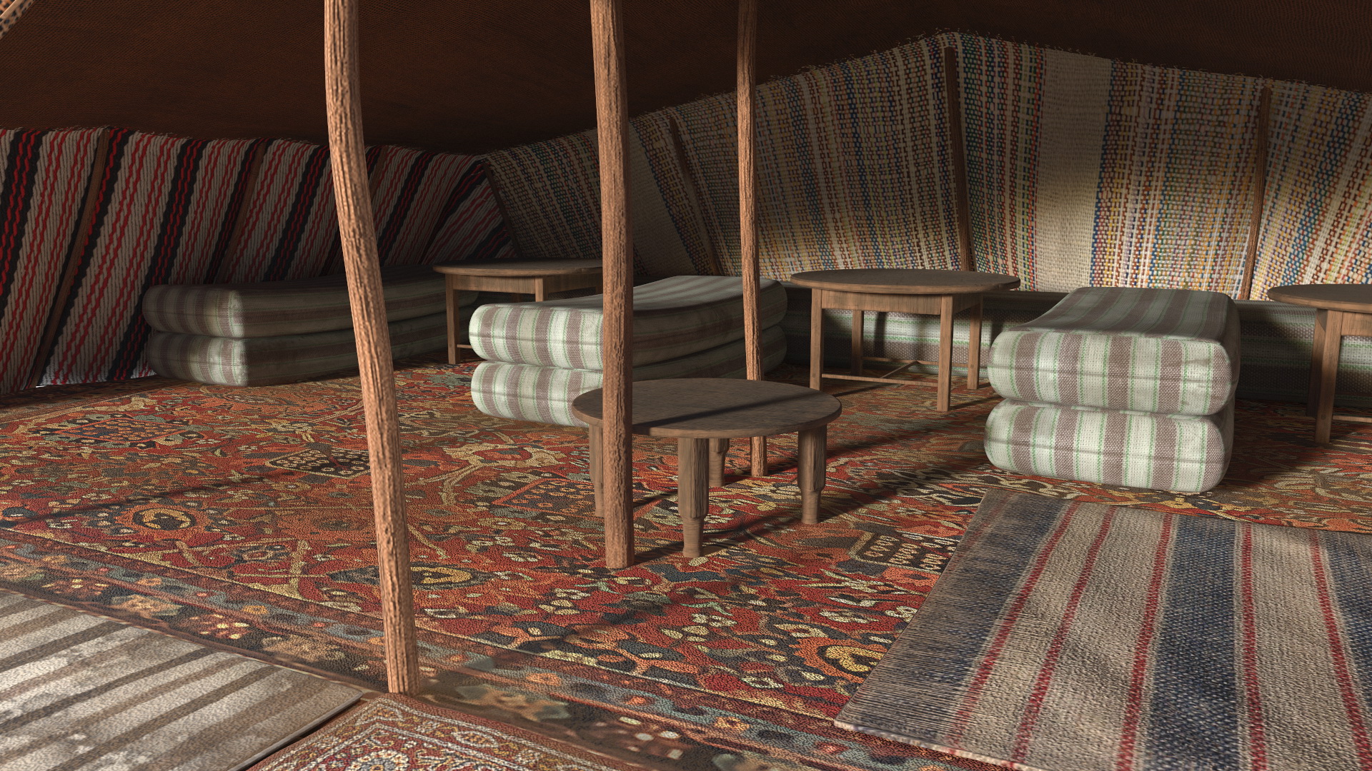 Traditional Bedouin Tent 3D model