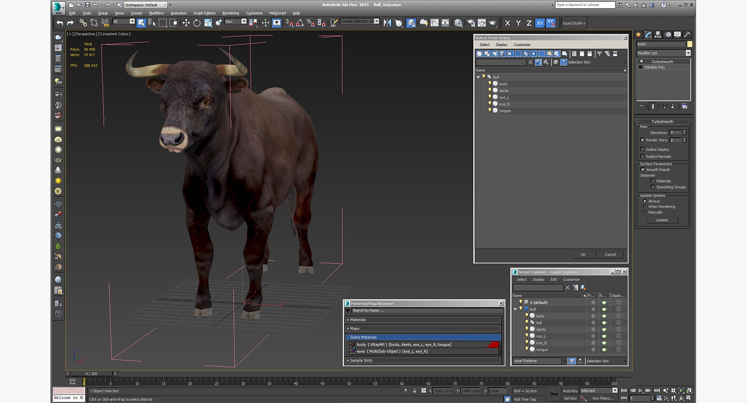 3D model Bull