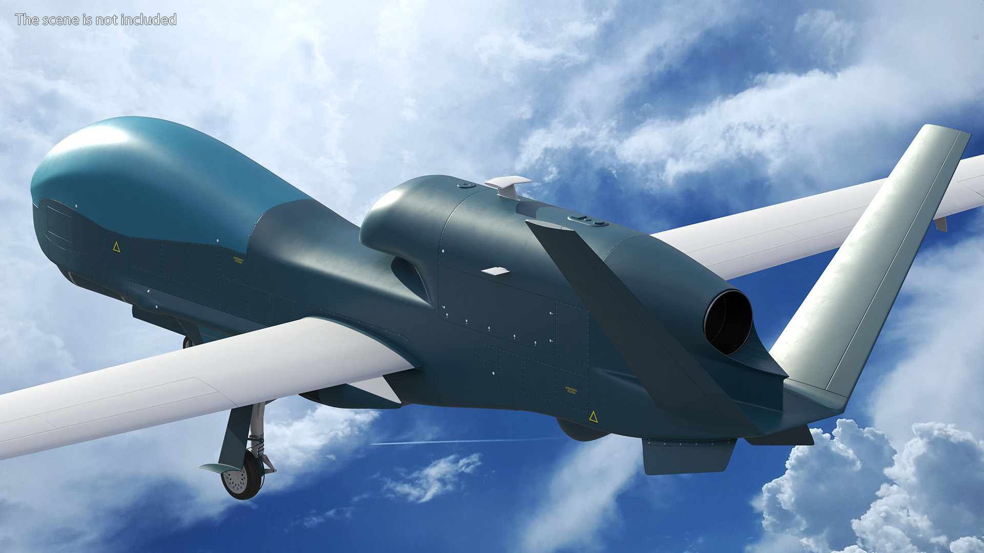 3D model Ground Surveillance Remotely Piloted Aircraft