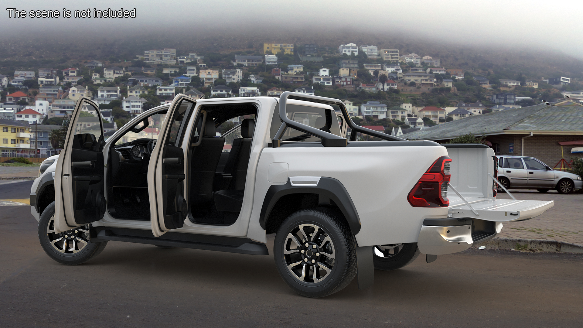 3D Pickup Truck White model