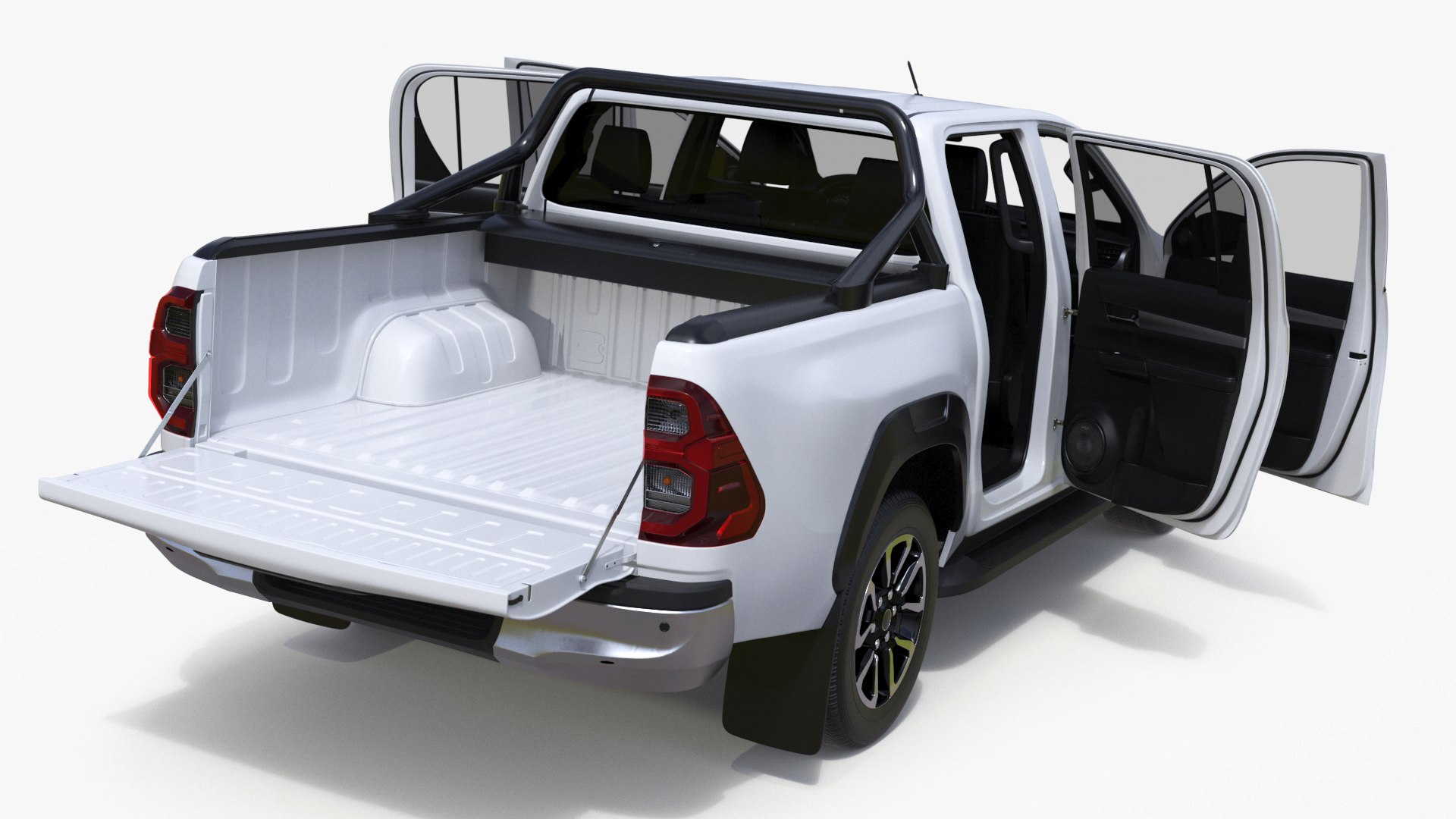 3D Pickup Truck White model