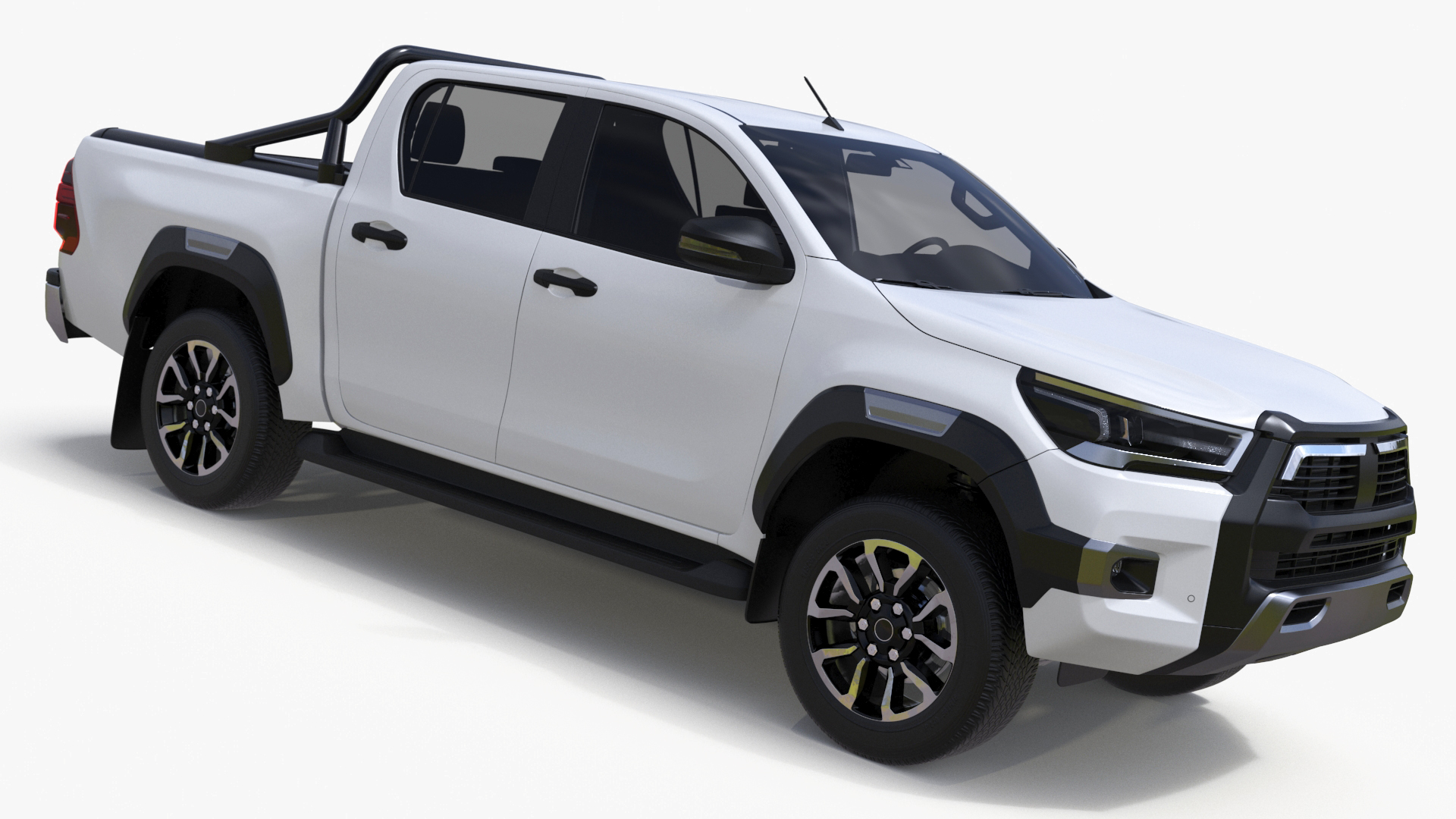 3D Pickup Truck White model