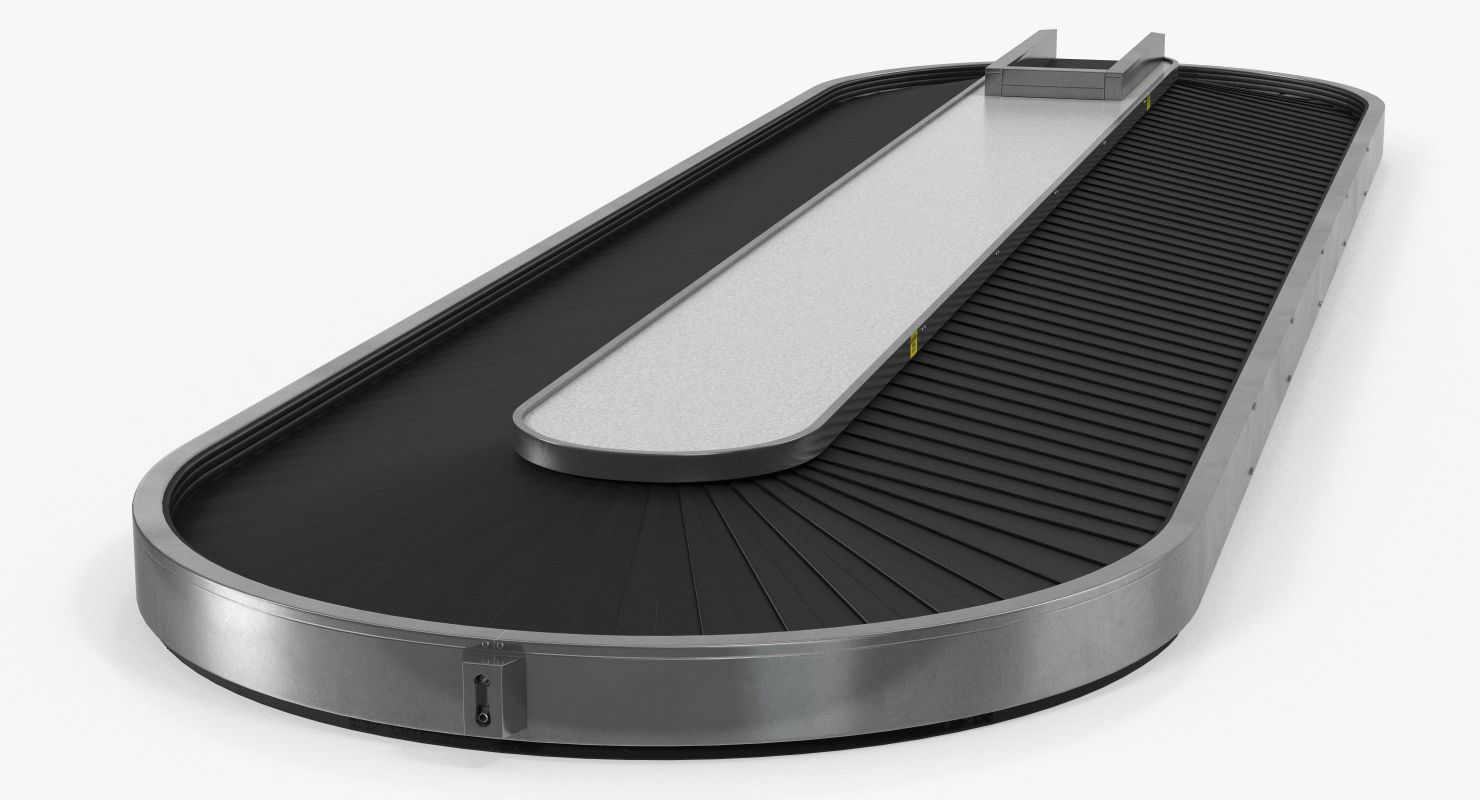 3D Baggage Conveyor Belt System model