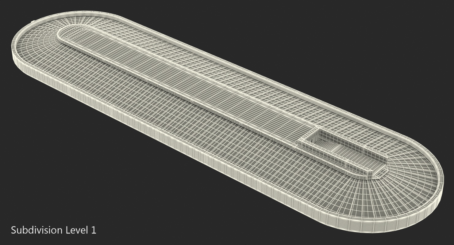 3D Baggage Conveyor Belt System model