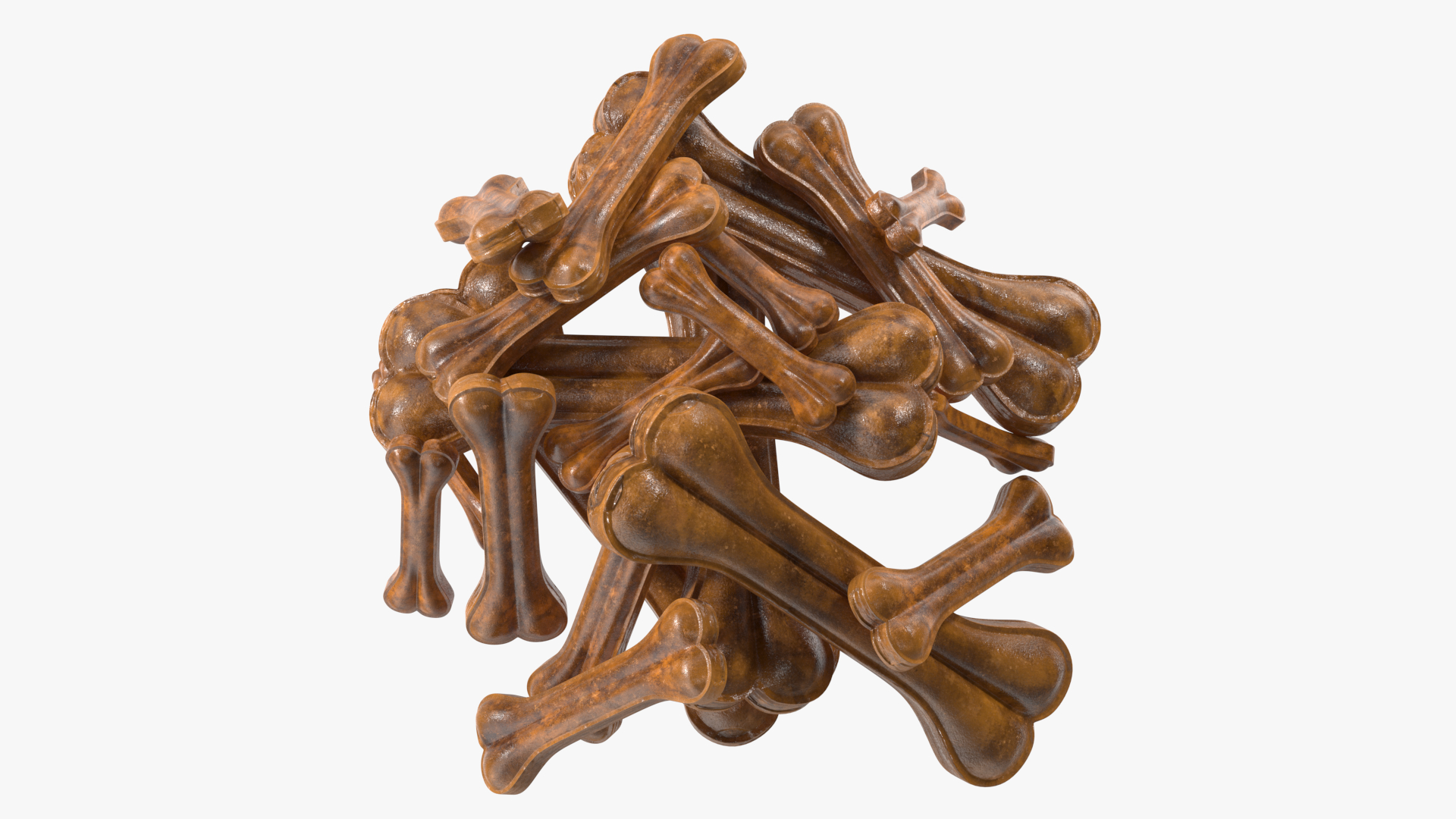 3D Heap of Dog Treats Dark model