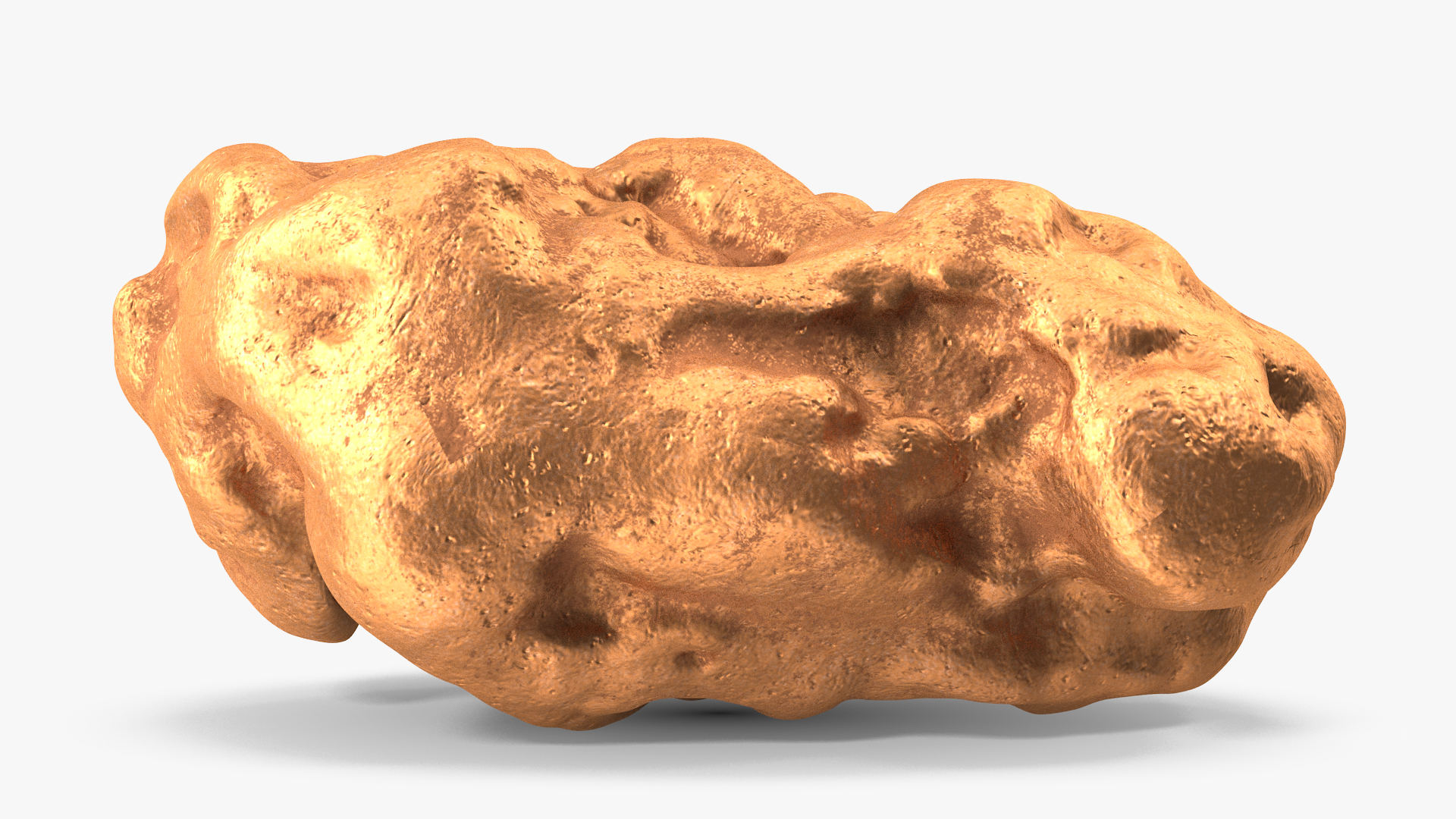 3D Metallic Mineral Copper model