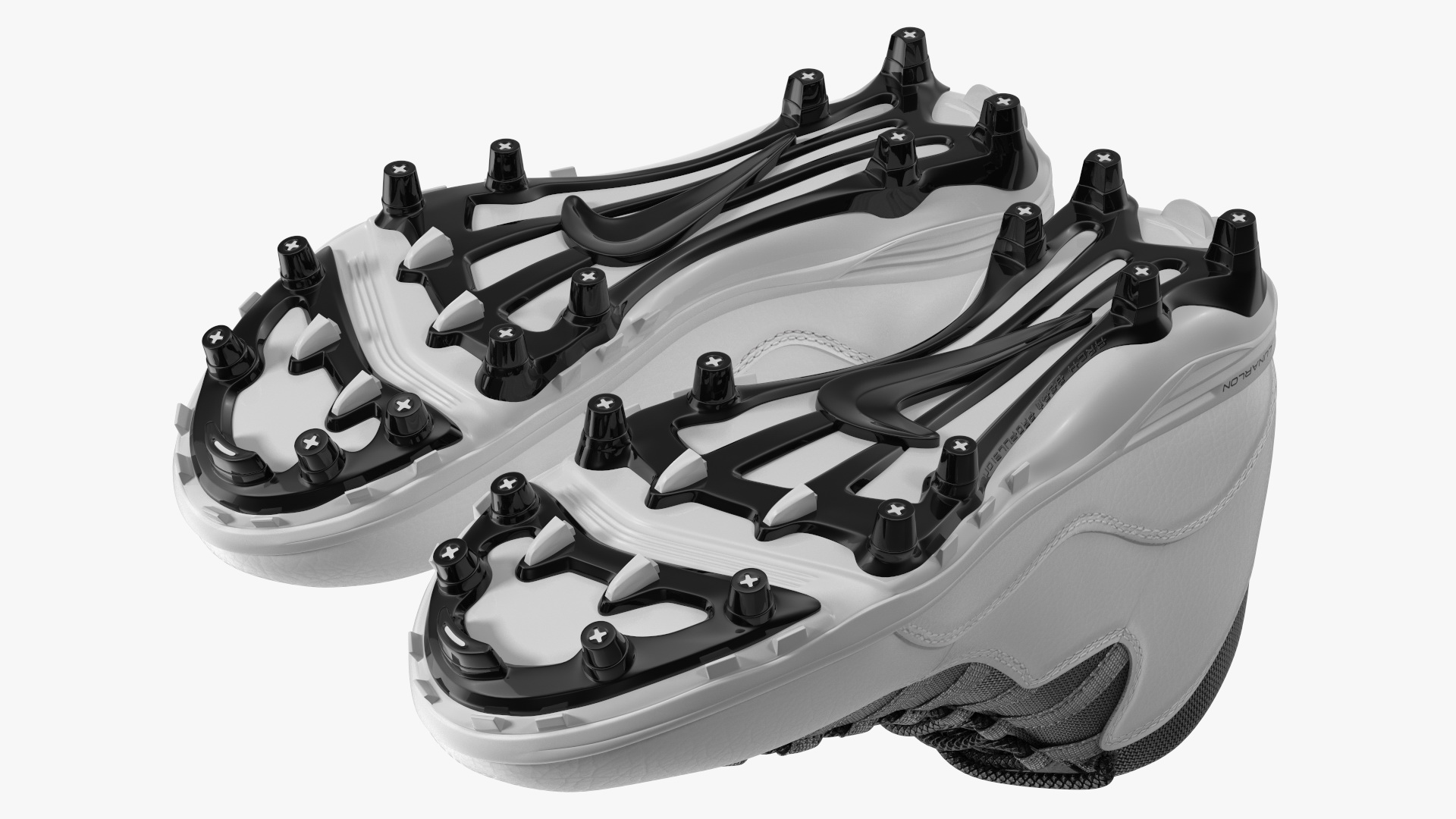 3D model Air Jordan 10 Baseball Cleats White