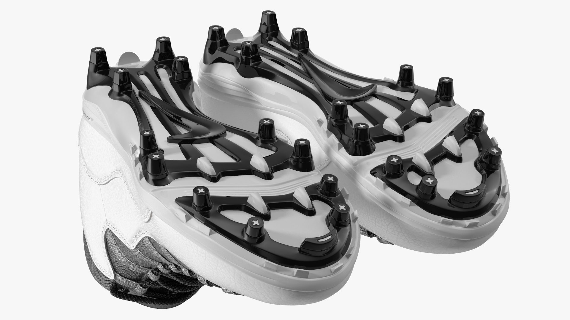 3D model Air Jordan 10 Baseball Cleats White