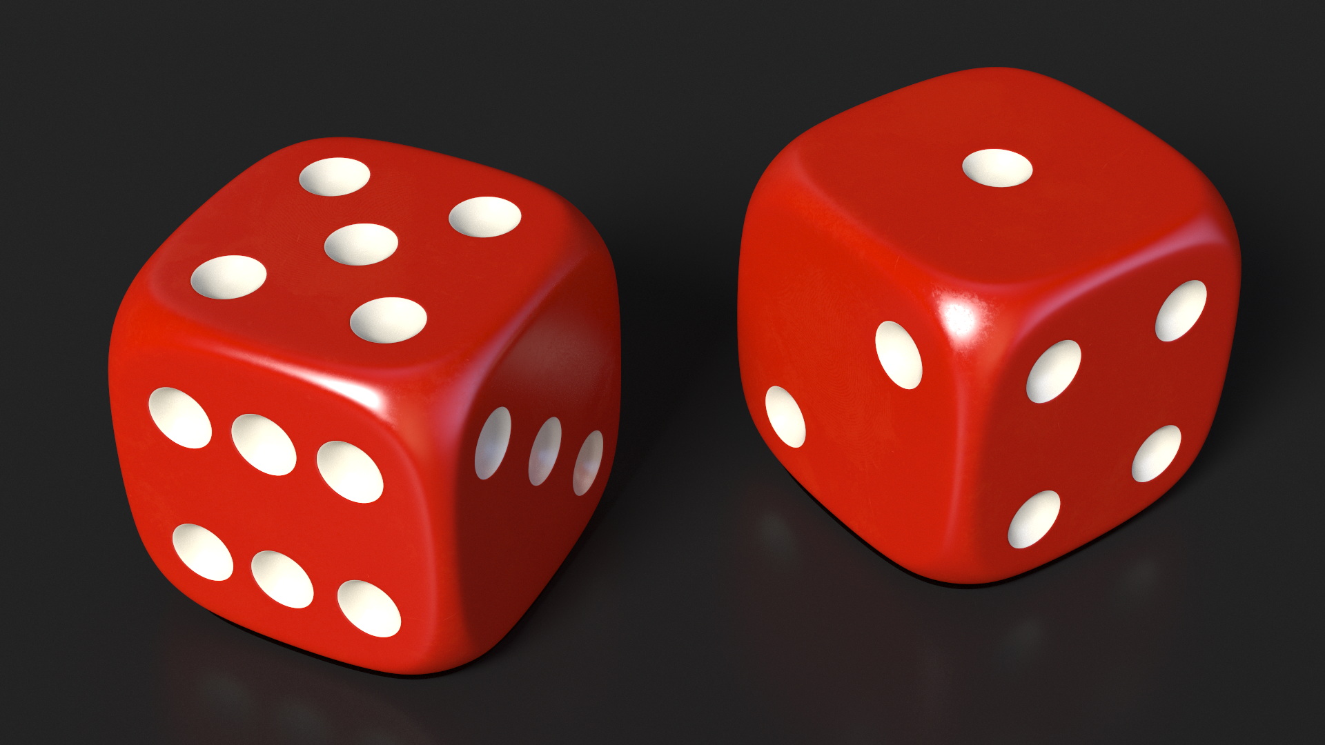 Classic Six-Sided Dice 3D