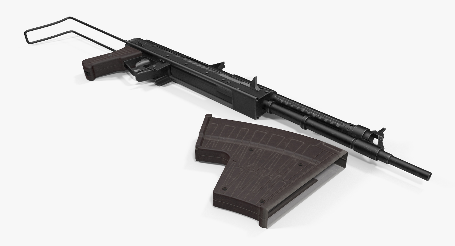 3D APS Underwater Assault Rifle model