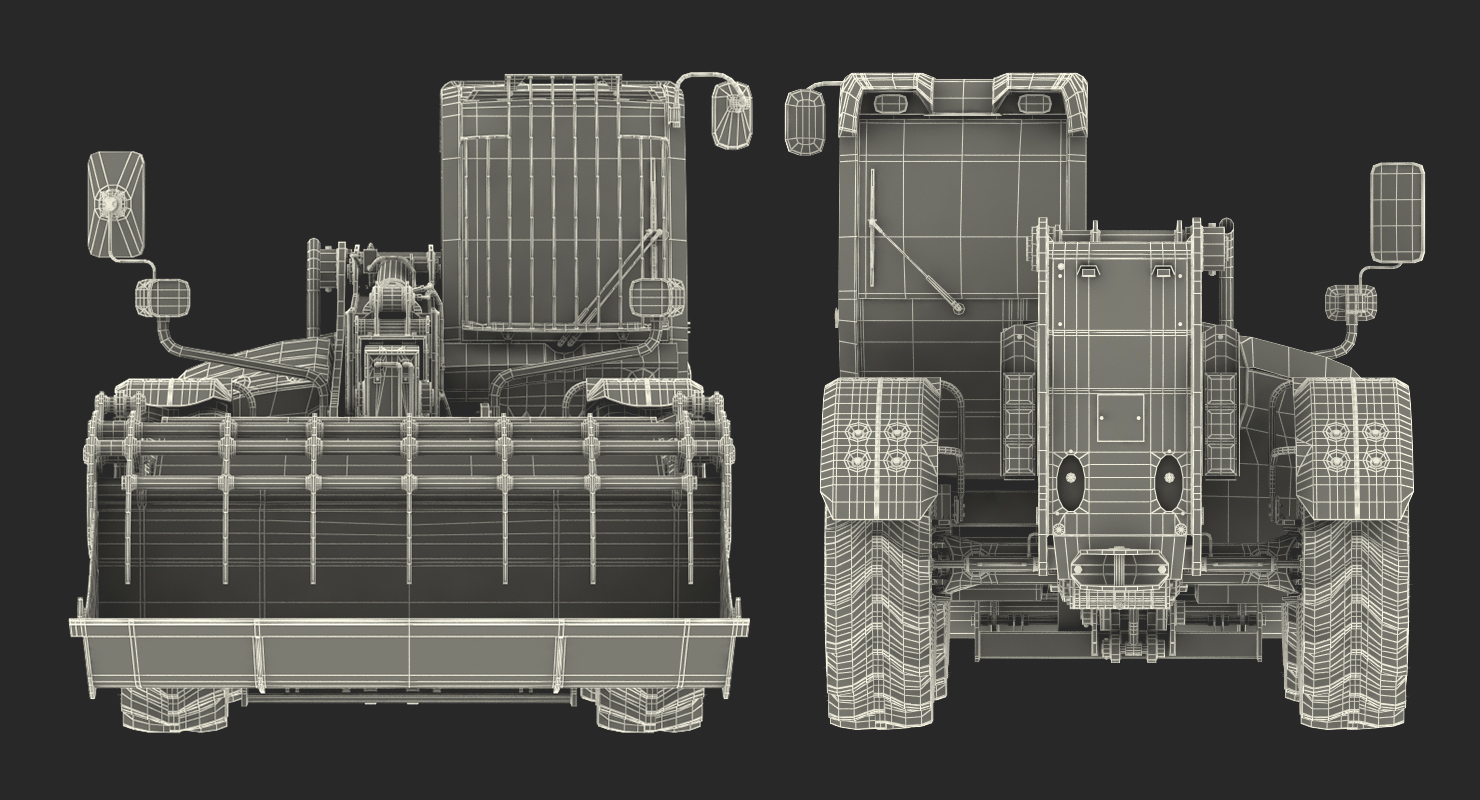 3D model Hydraulic Forklift Bucket