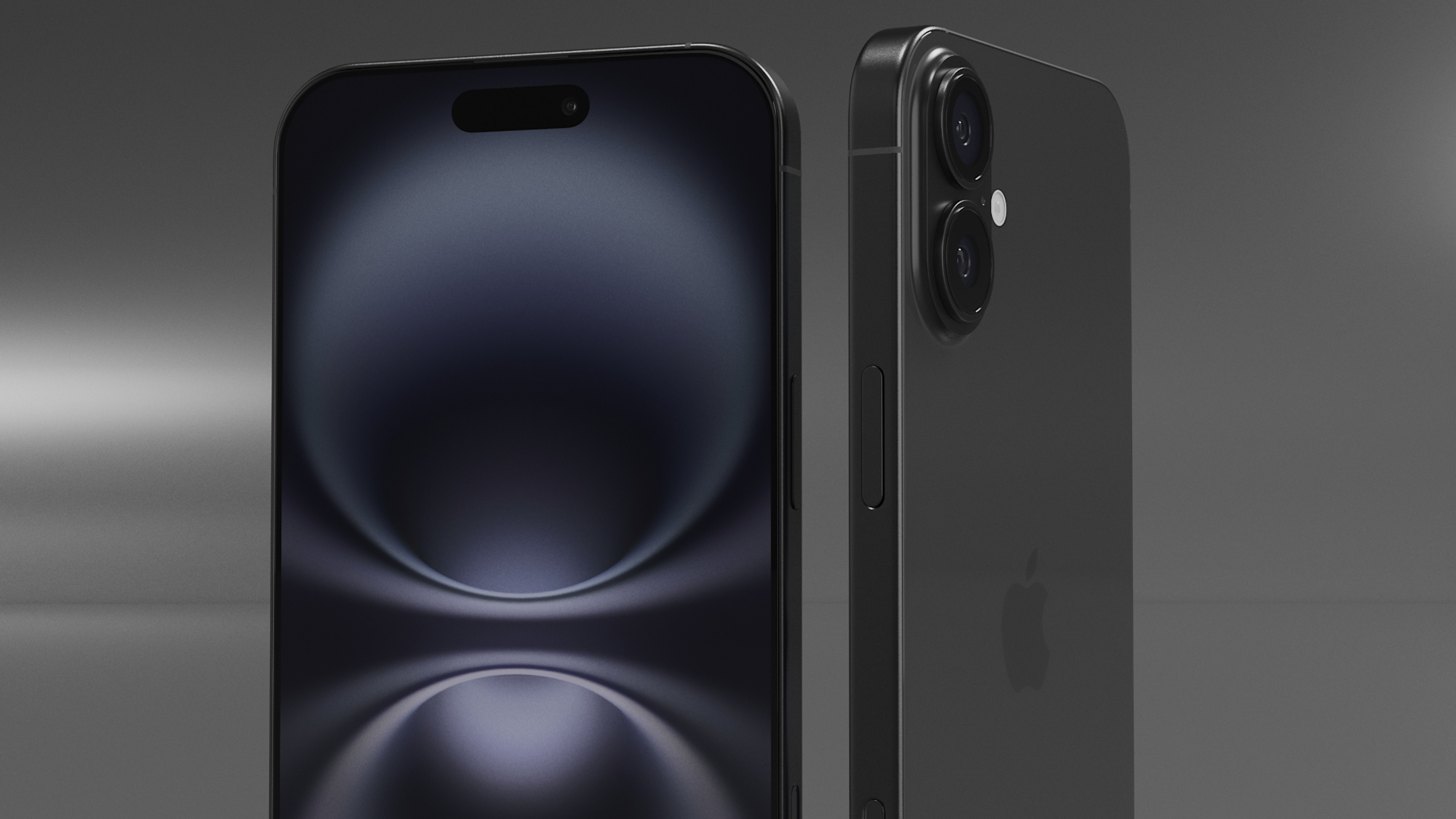 3D model IPhone 16 Plus Black