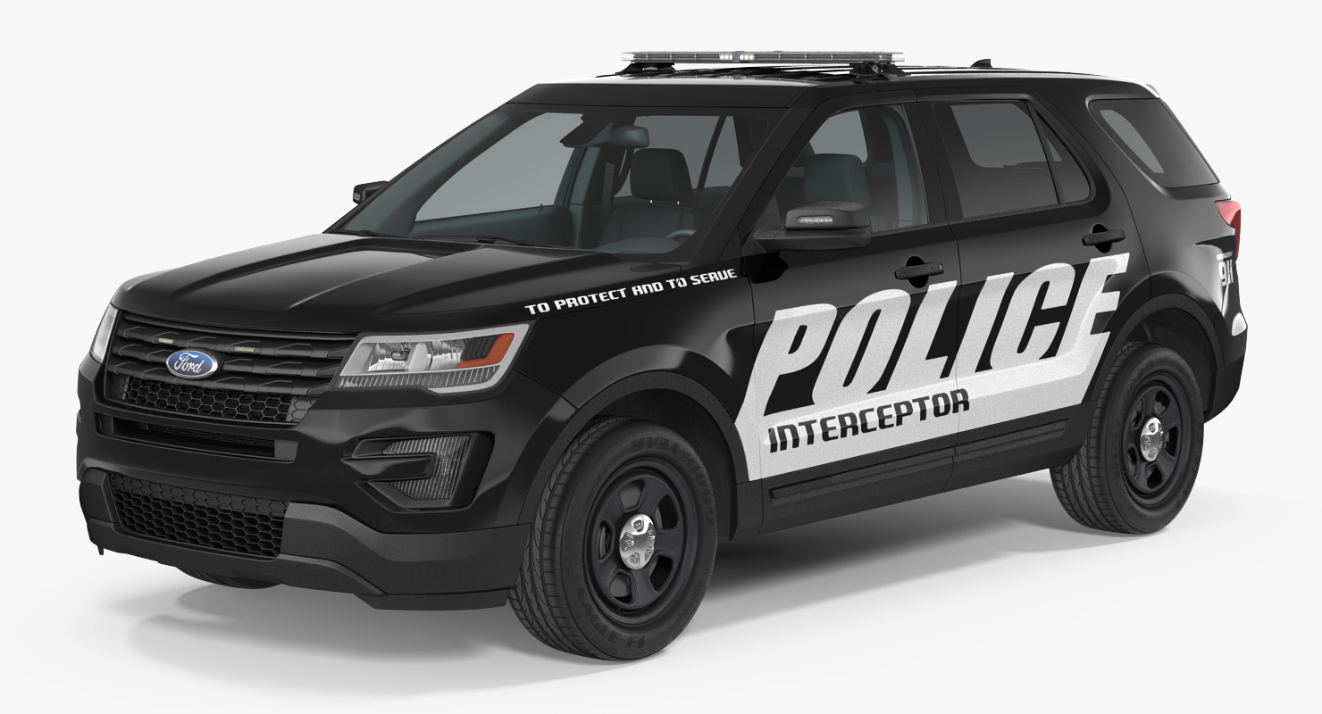 3D model Ford Police Interceptor Unit 2016 Rigged