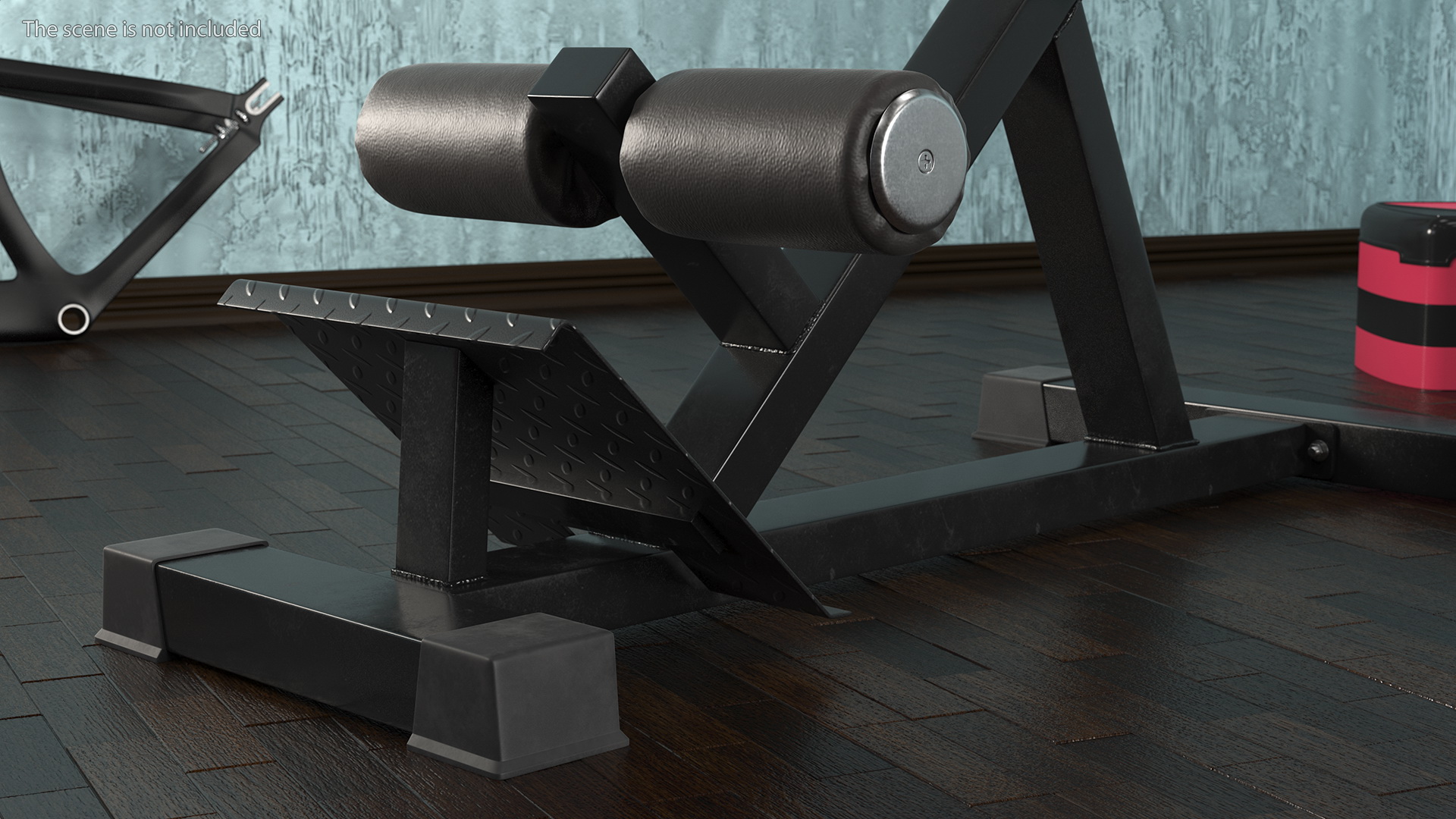 3D Hyperextension Bench Black