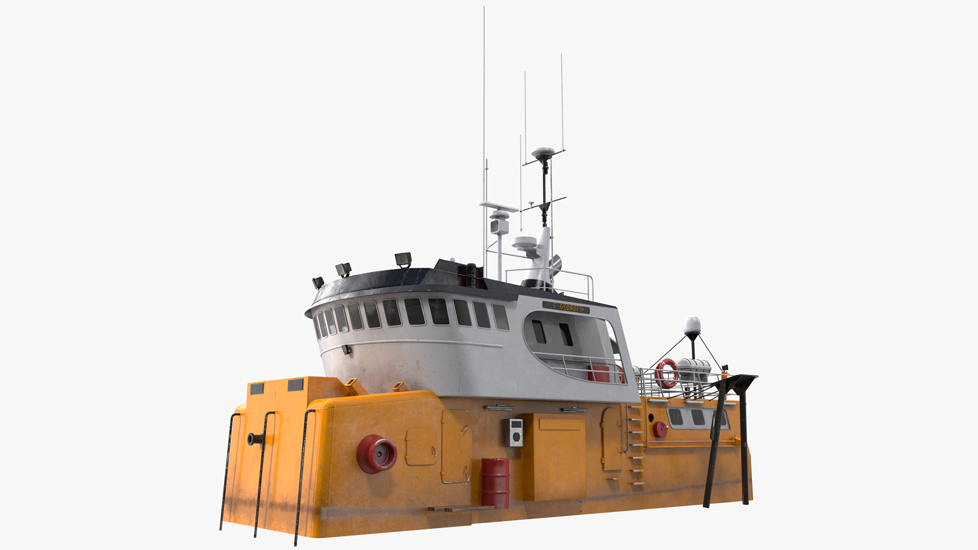 3D Fishing Boat Cabin model