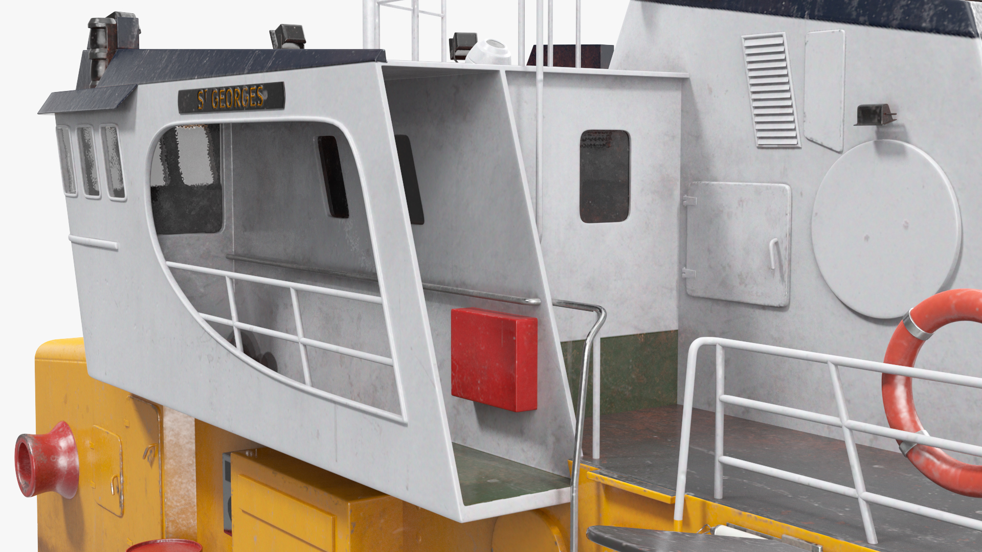 3D Fishing Boat Cabin model