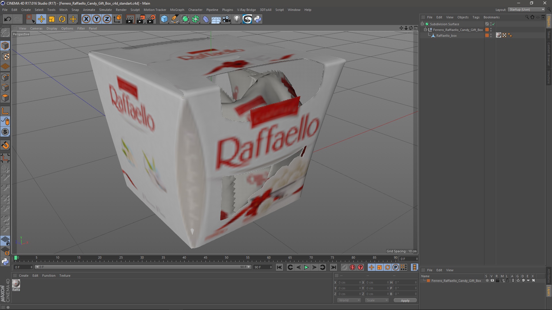 Ferrero Raffaello Candy Gift Box 3D